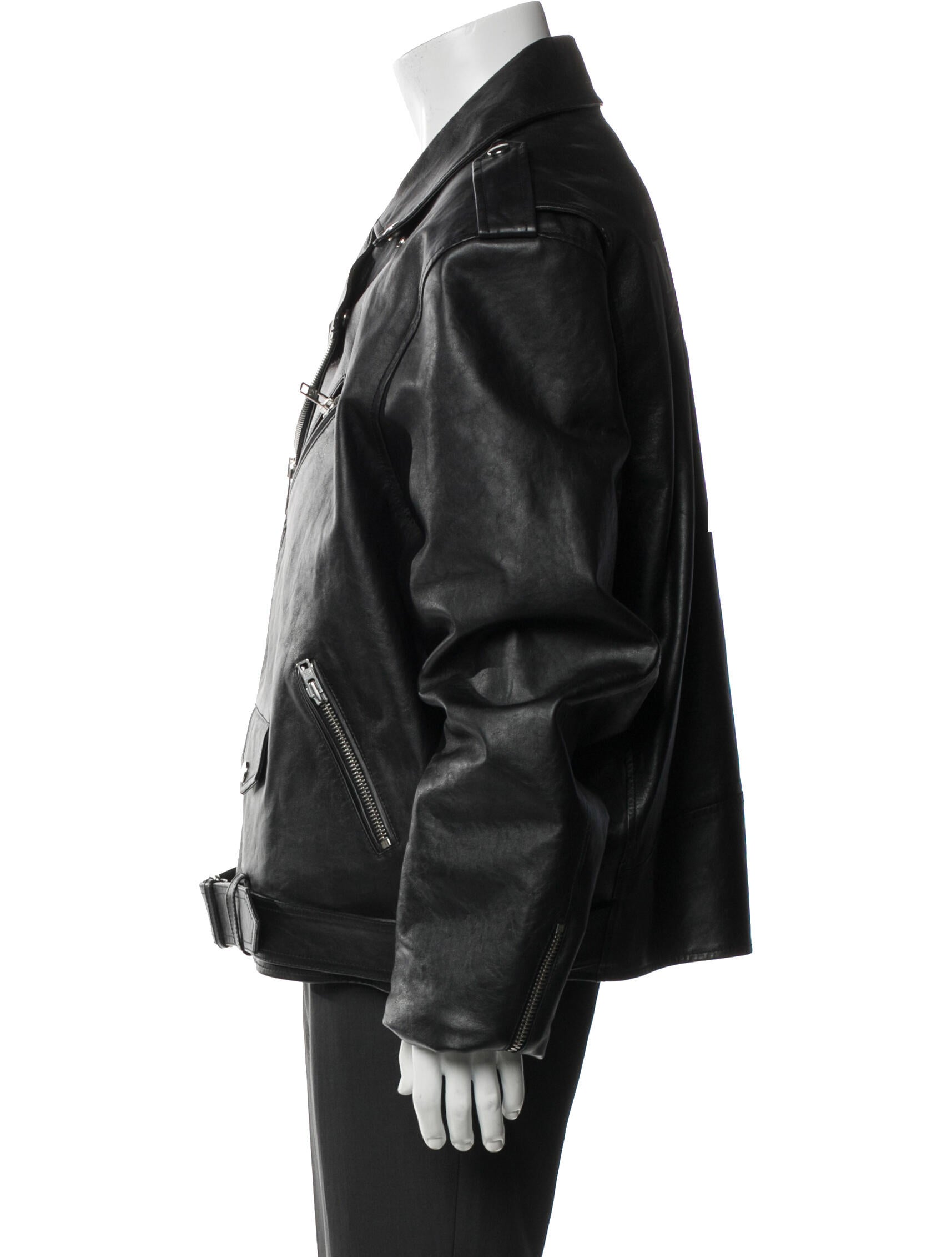 Balenciaga 2020 Calfskin Moto Jacket
