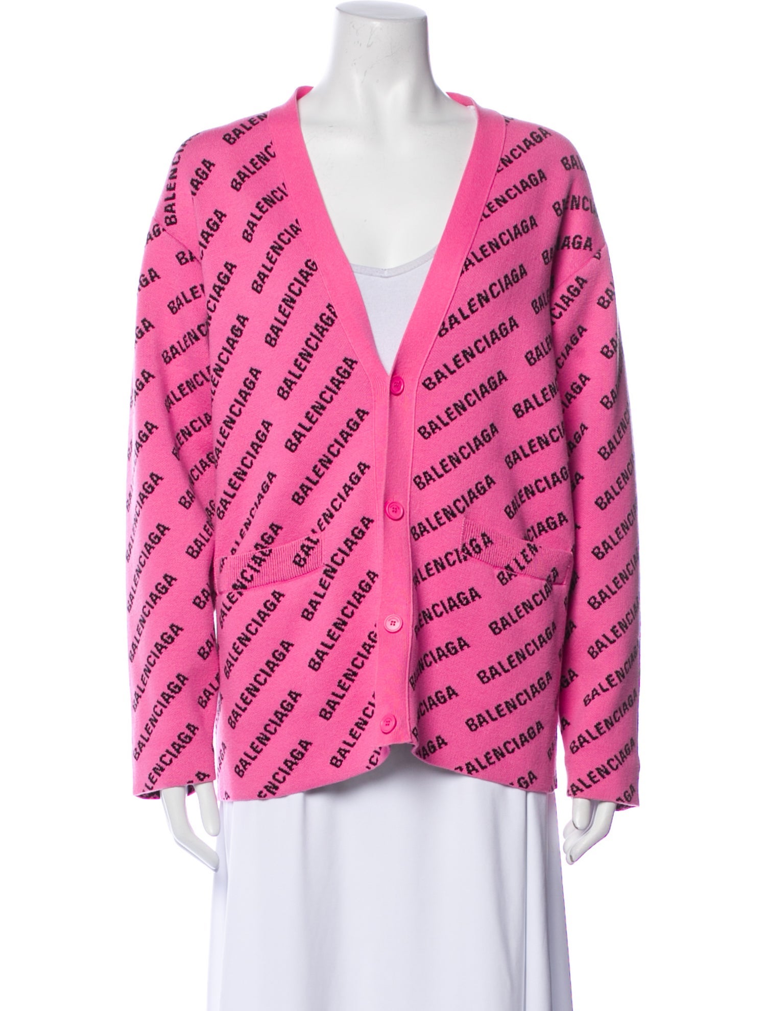 Balenciaga 2022 'All Over Logo' Sweater