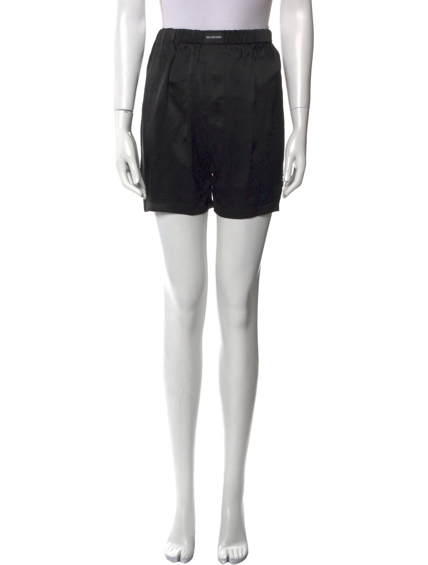 Balenciaga Silk Mini Shorts