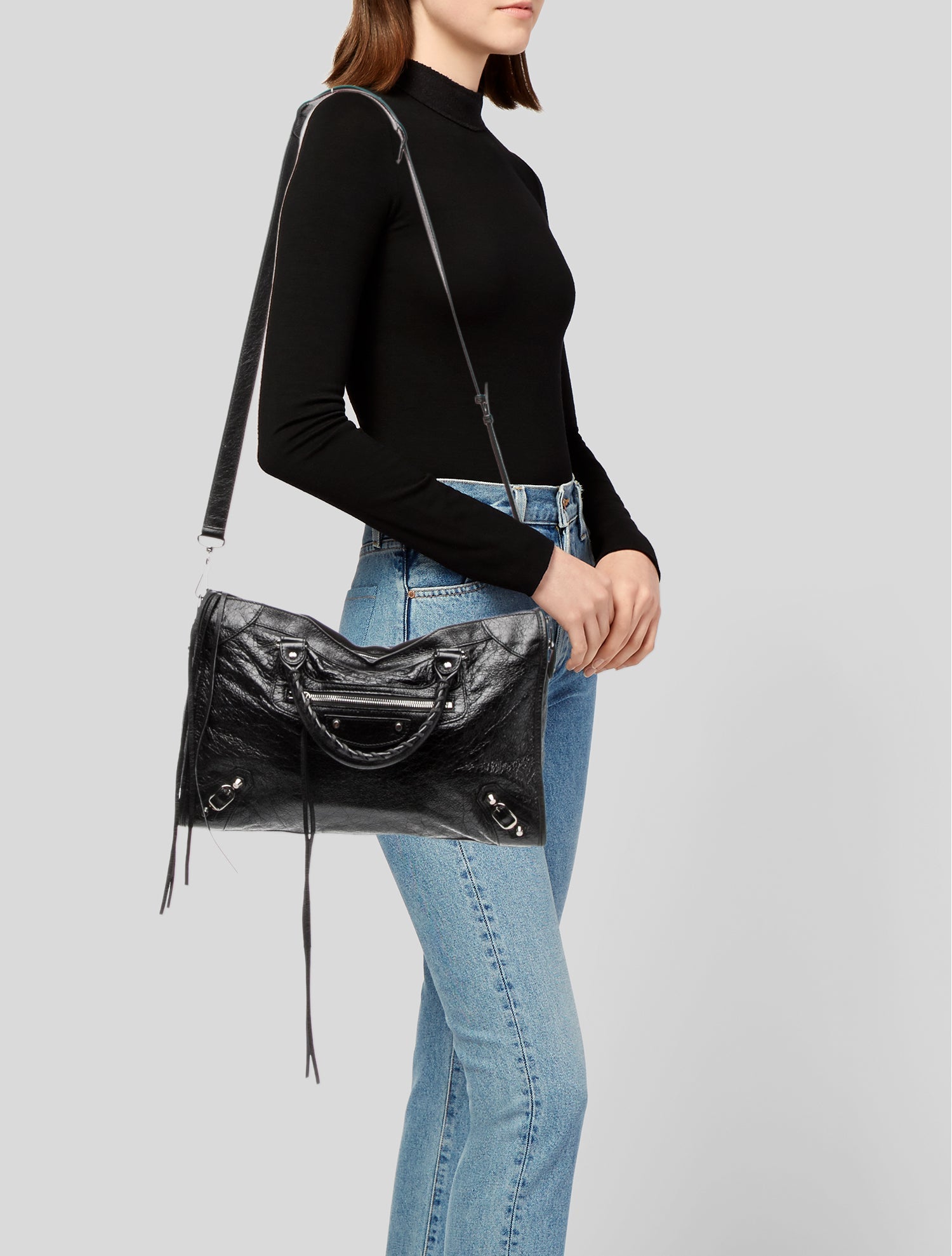 Balenciaga Leather Motocross Classic City