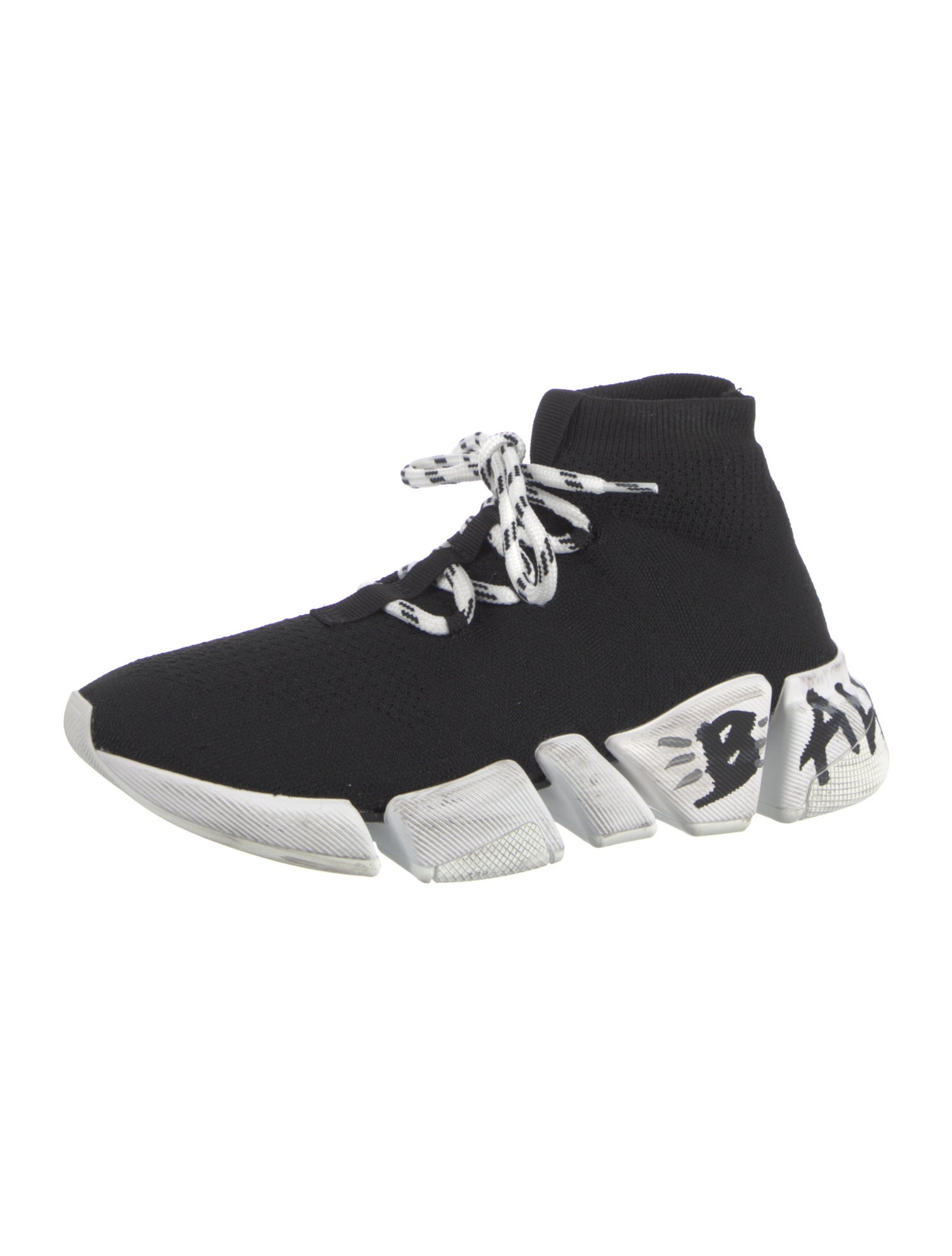 Balenciaga Speed Trainer Lace Up 2.0 'Graffitti' Sneakers