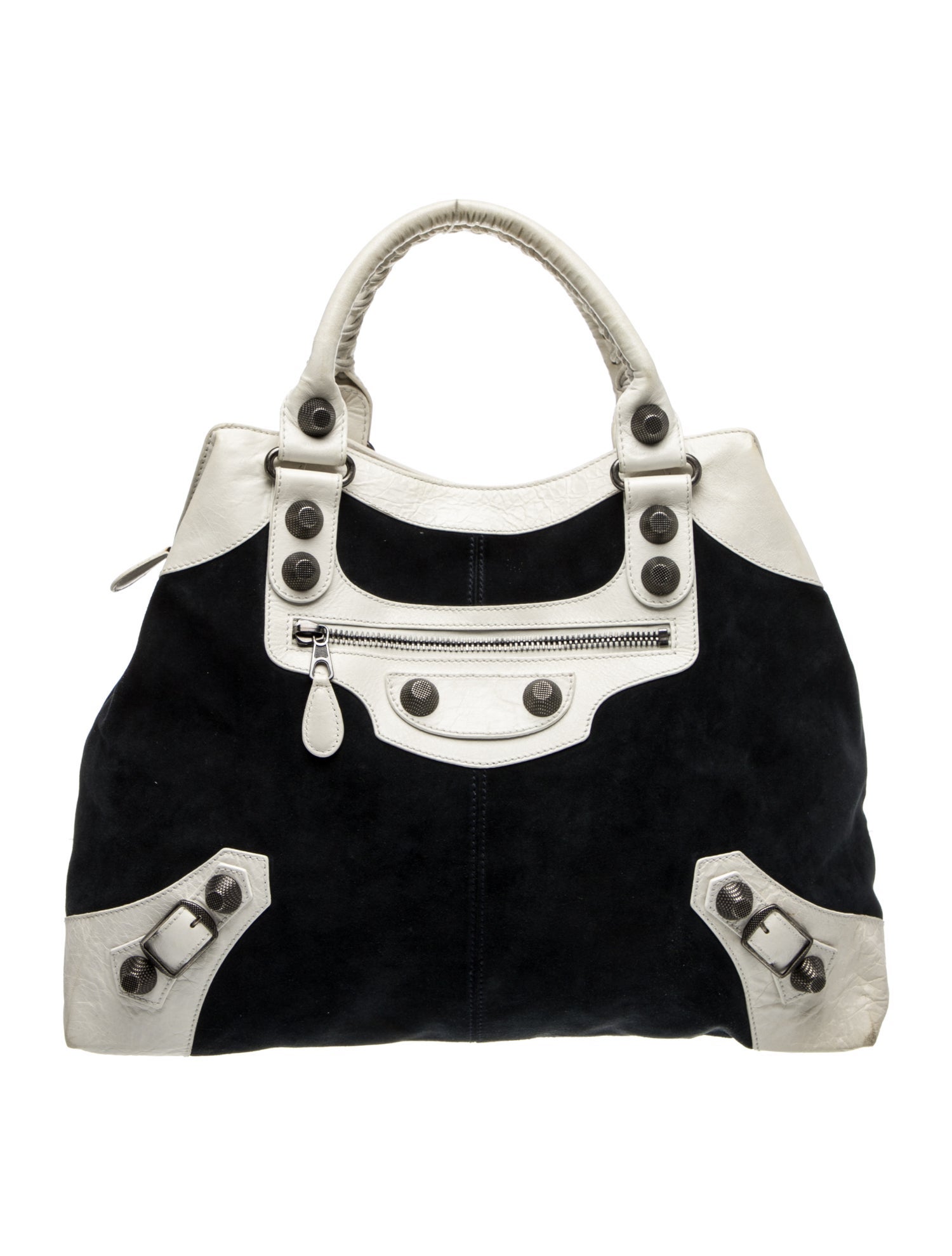 Balenciaga Suede Top Handle Bag