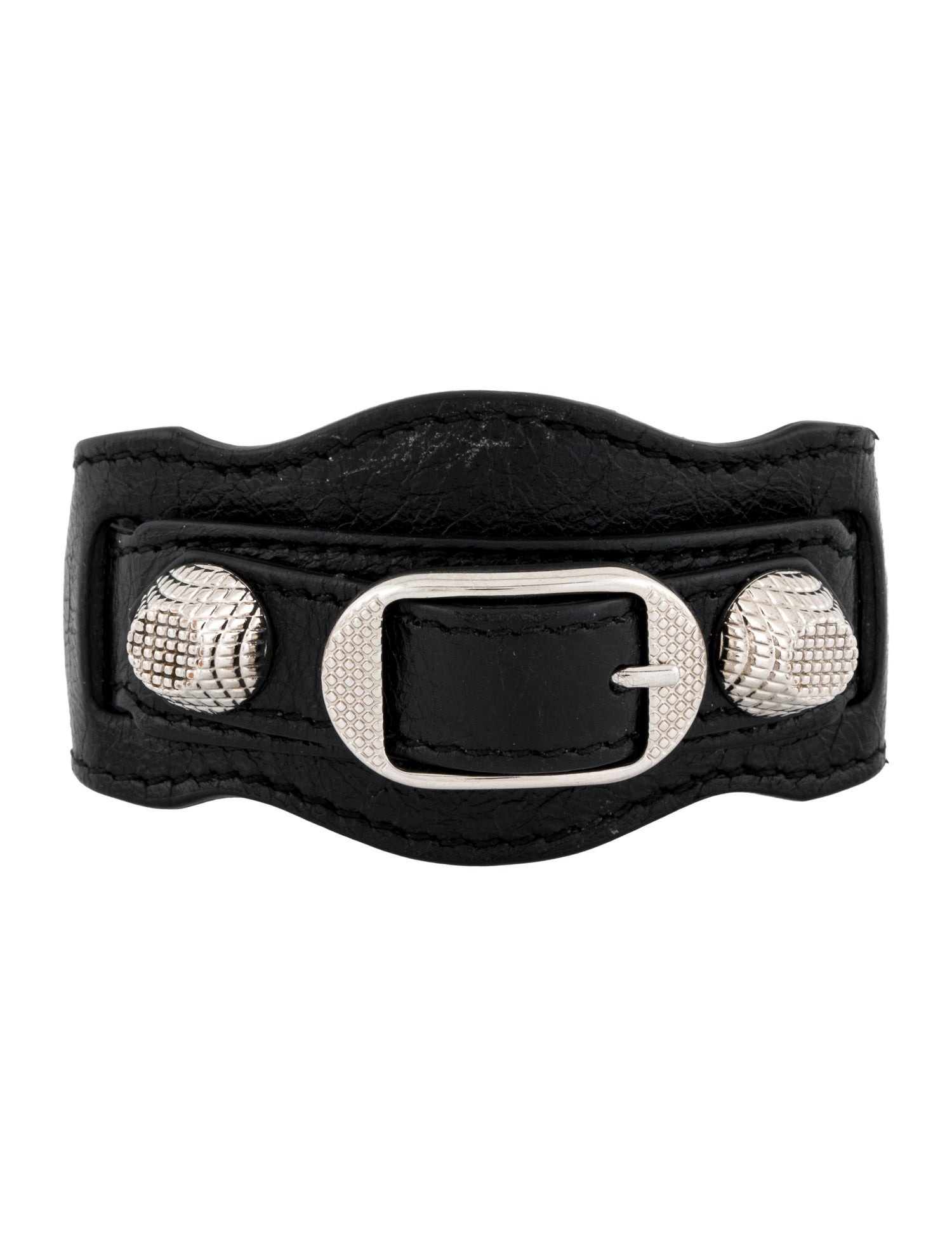 Balenciaga Leather Arena Giant Bracelet