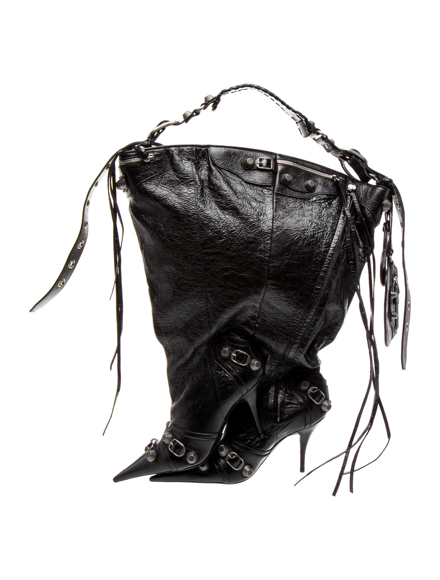 Balenciaga Lambskin Le Cagole Boots