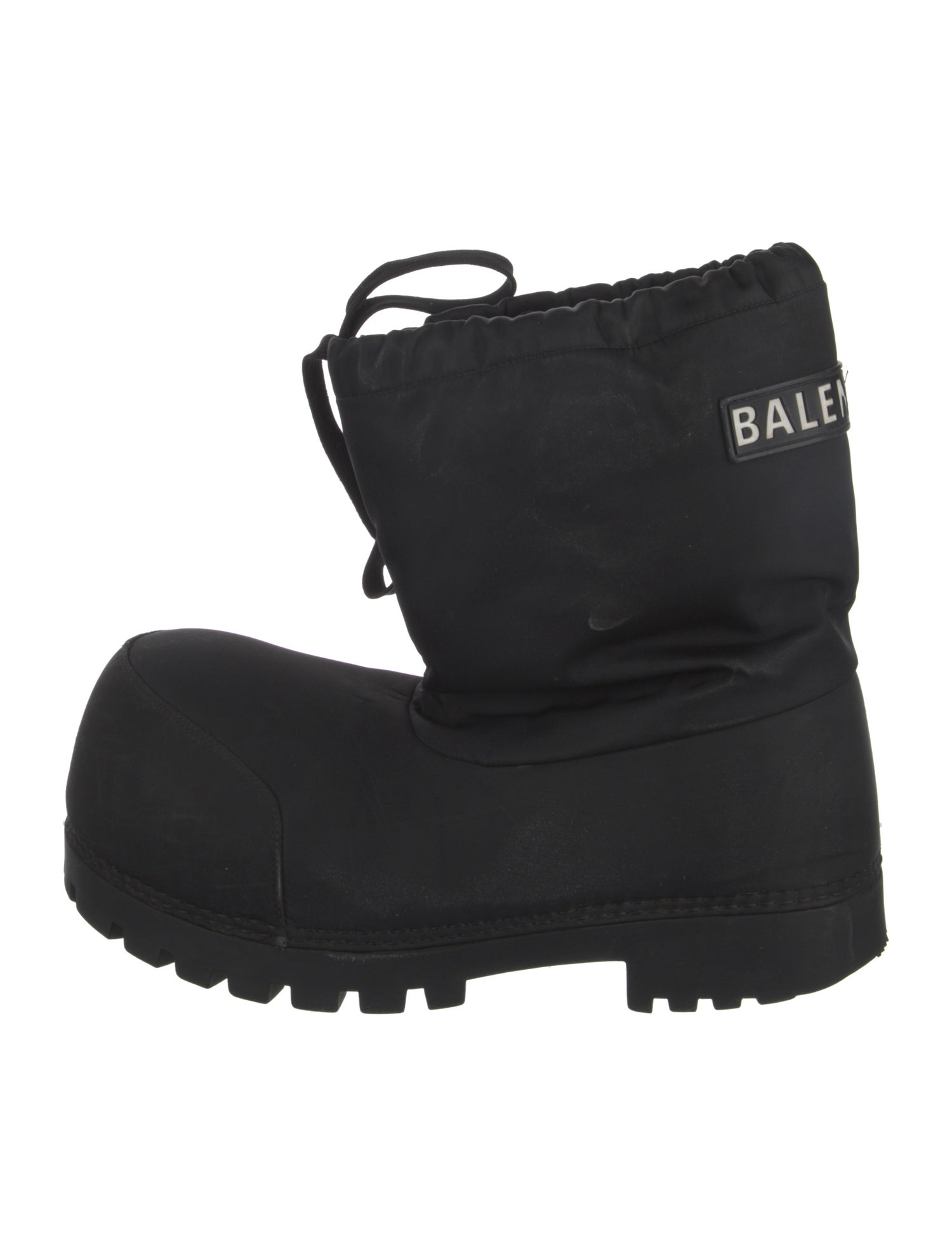 Balenciaga Rubber Graphic Print Rain Boots