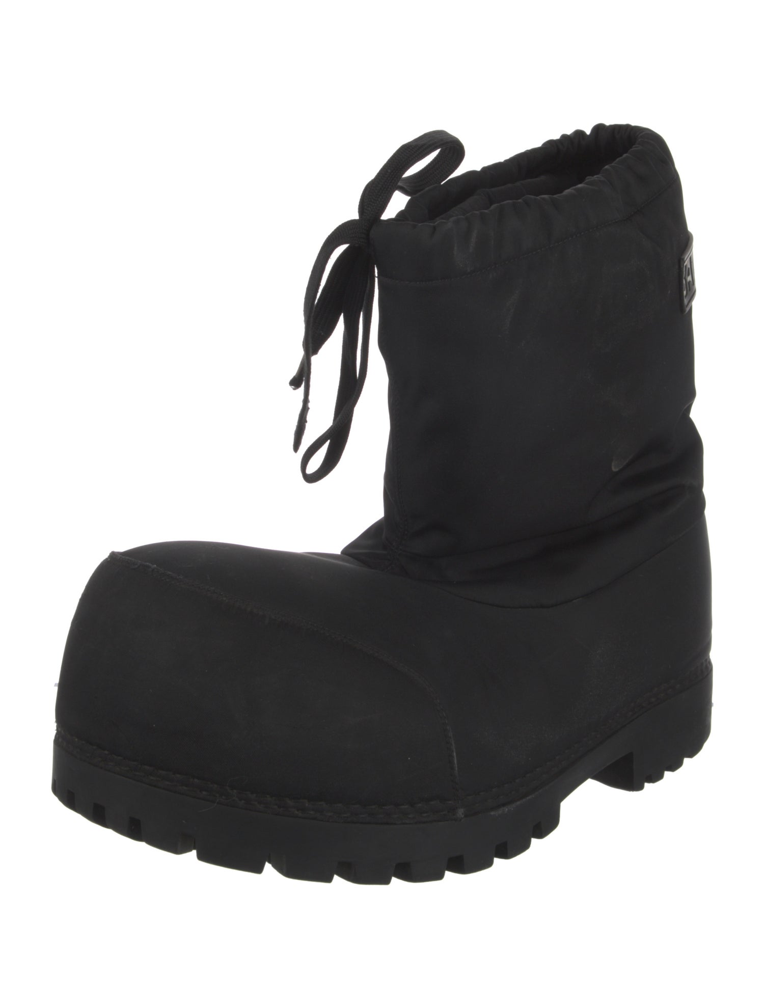 Balenciaga Rubber Graphic Print Rain Boots