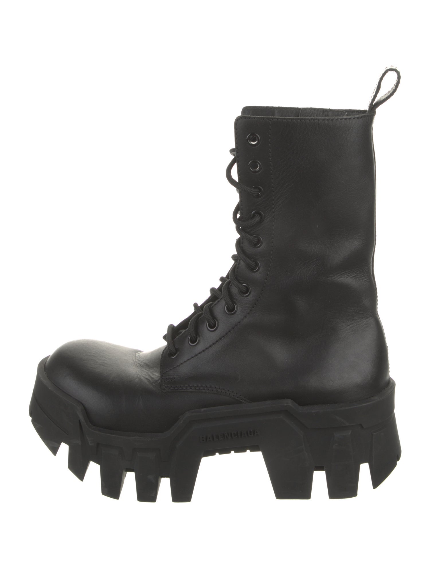 Balenciaga Leather Combat Boots