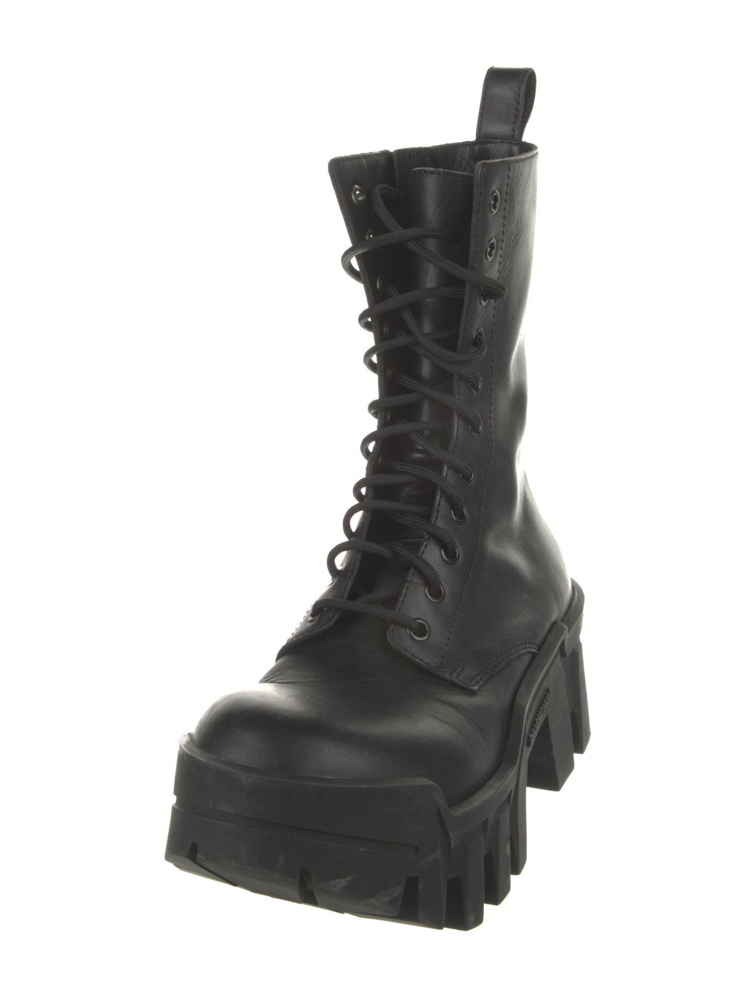 Balenciaga Leather Combat Boots