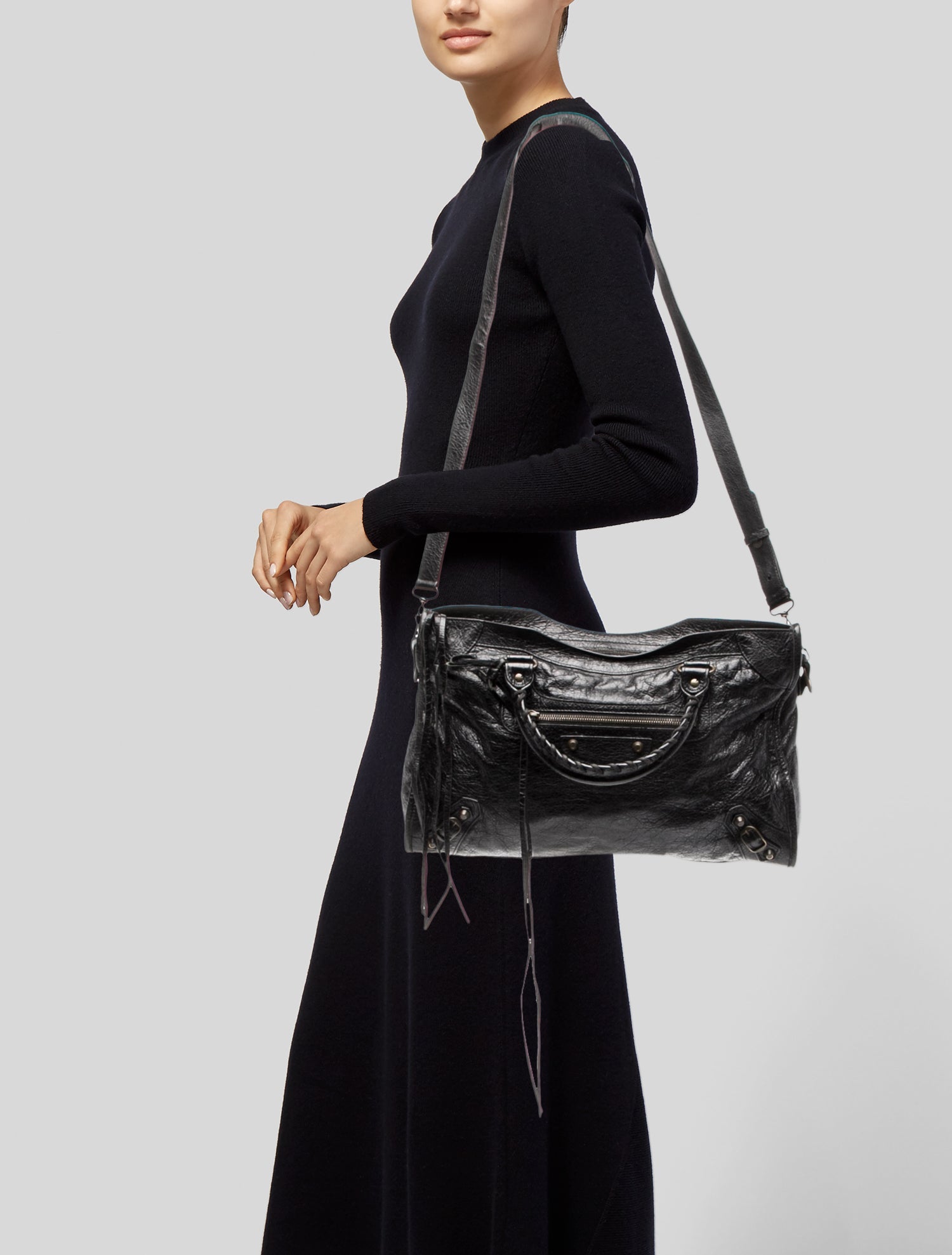 Balenciaga Leather Motocross Classic City