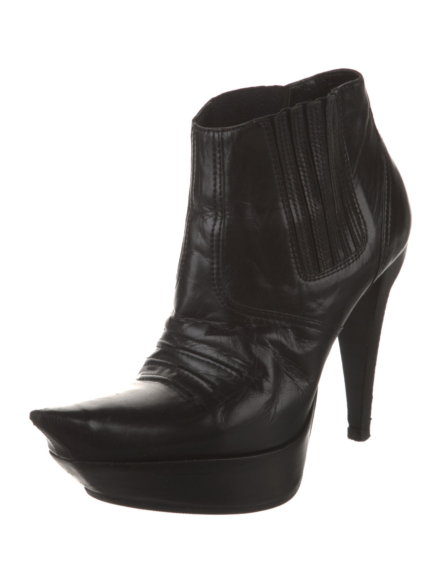 Balenciaga Leather Western Boots