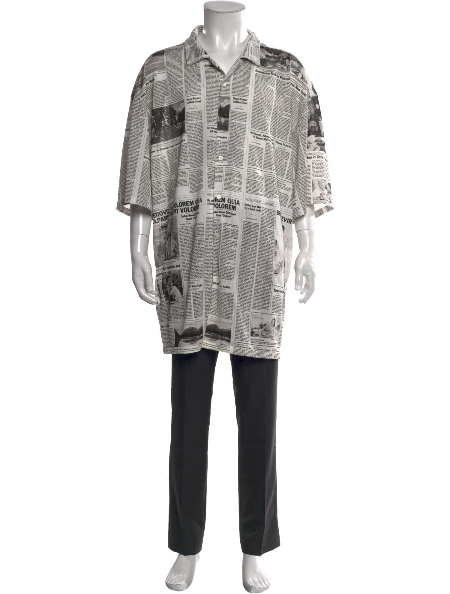 Balenciaga 2020 'Newspaper' Shirt