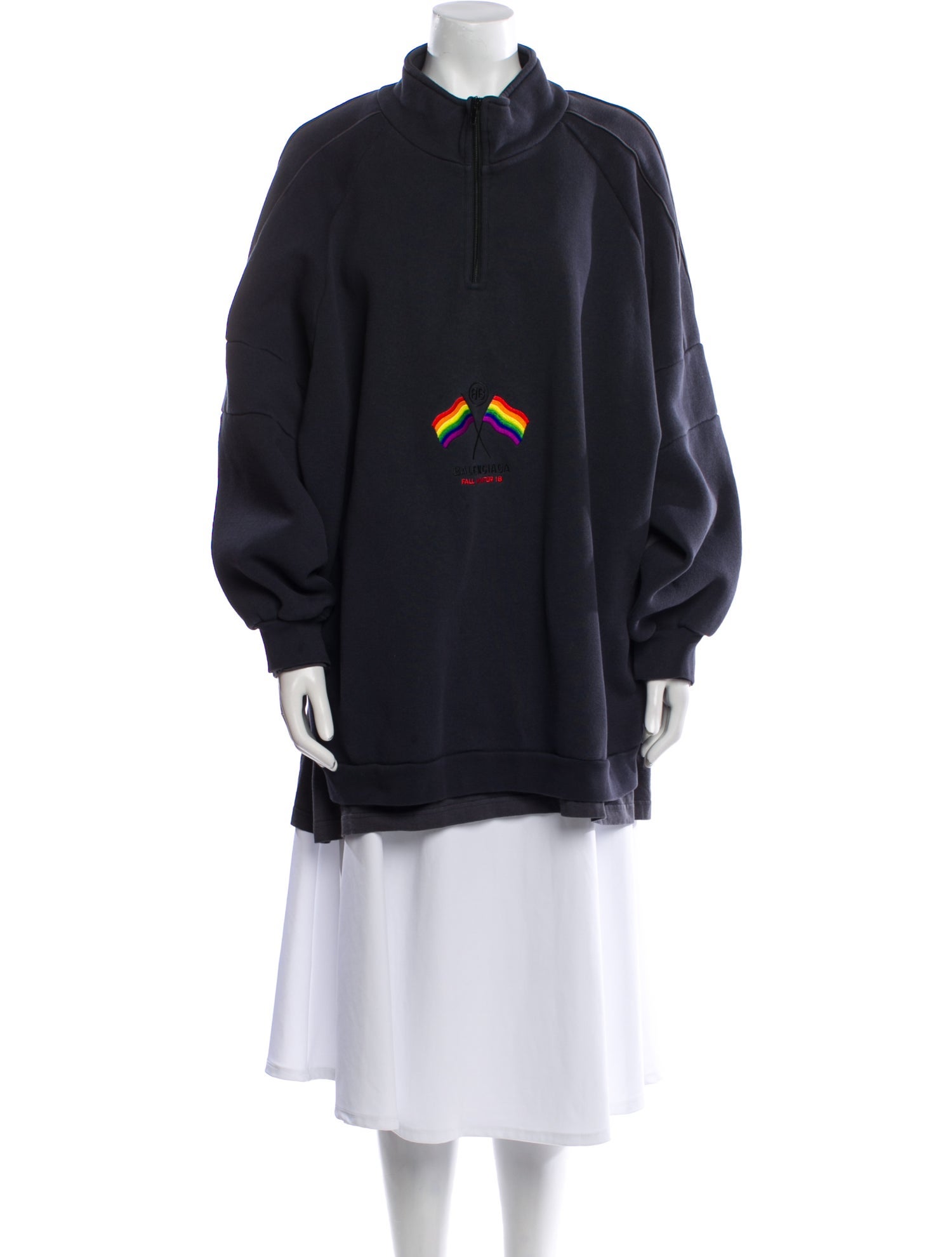 Balenciaga 2018 Mock Neck Sweatshirt