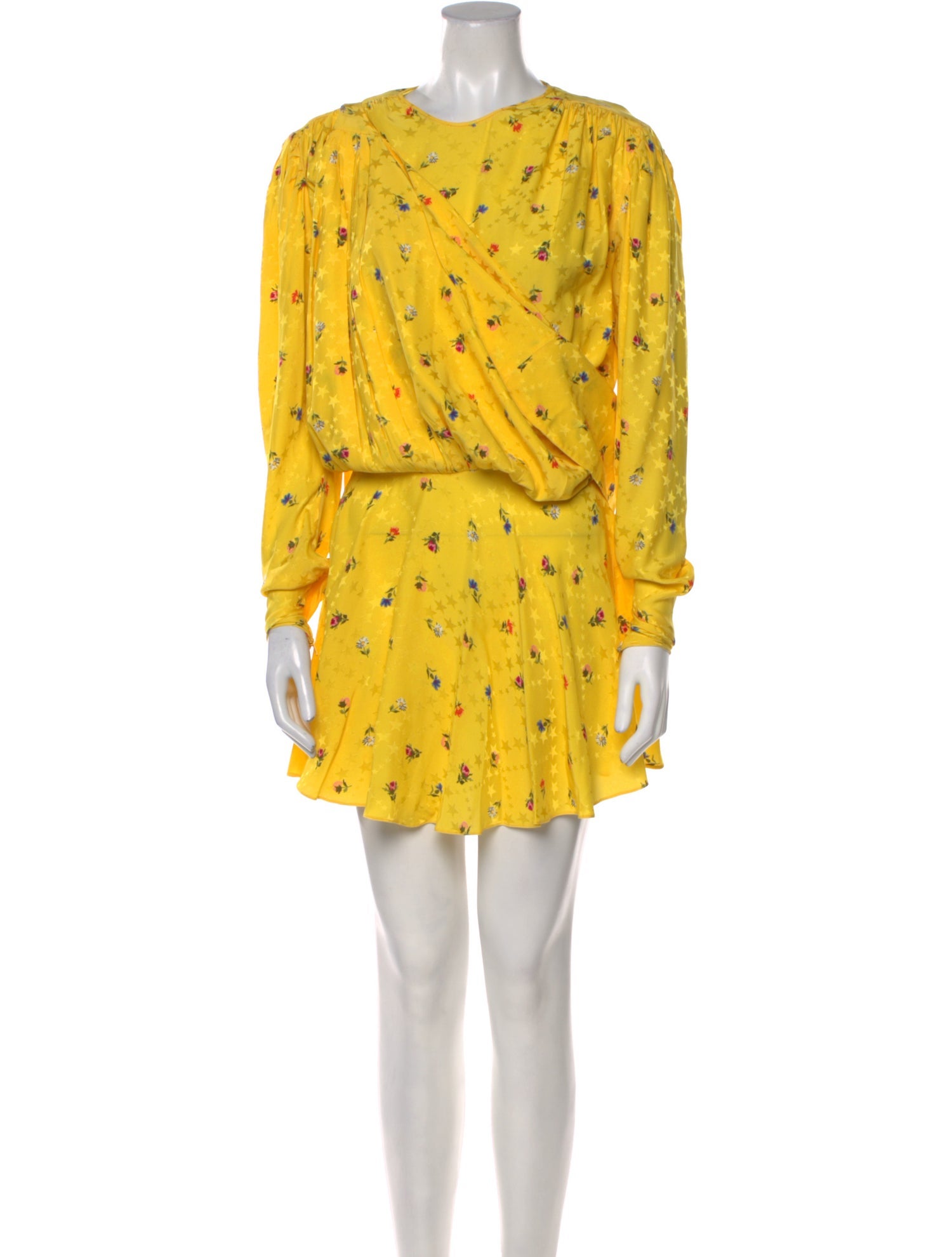 Balenciaga Floral Print Mini Dress