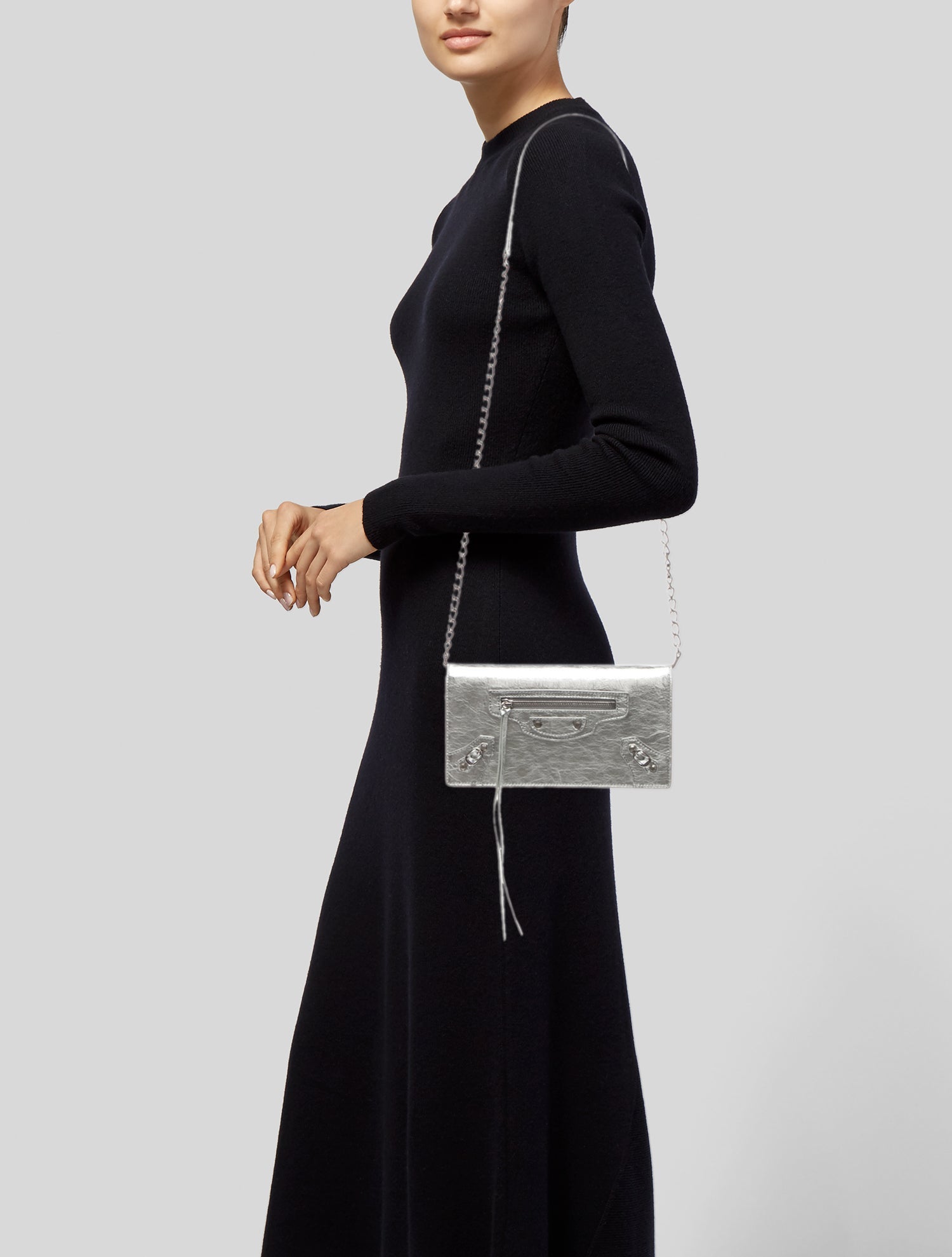 Balenciaga Leather Clutch