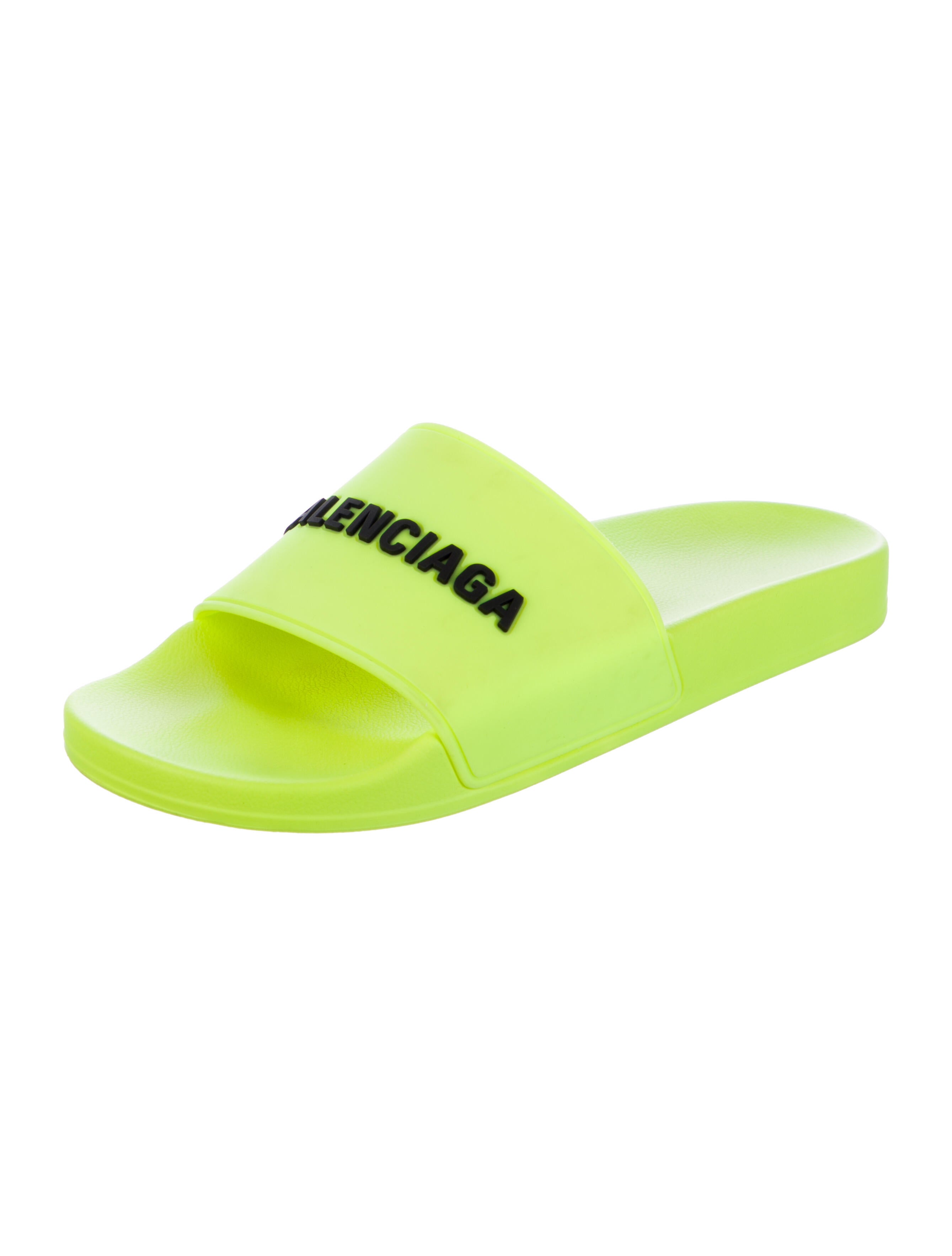 Balenciaga Rubber Graphic Print Slides