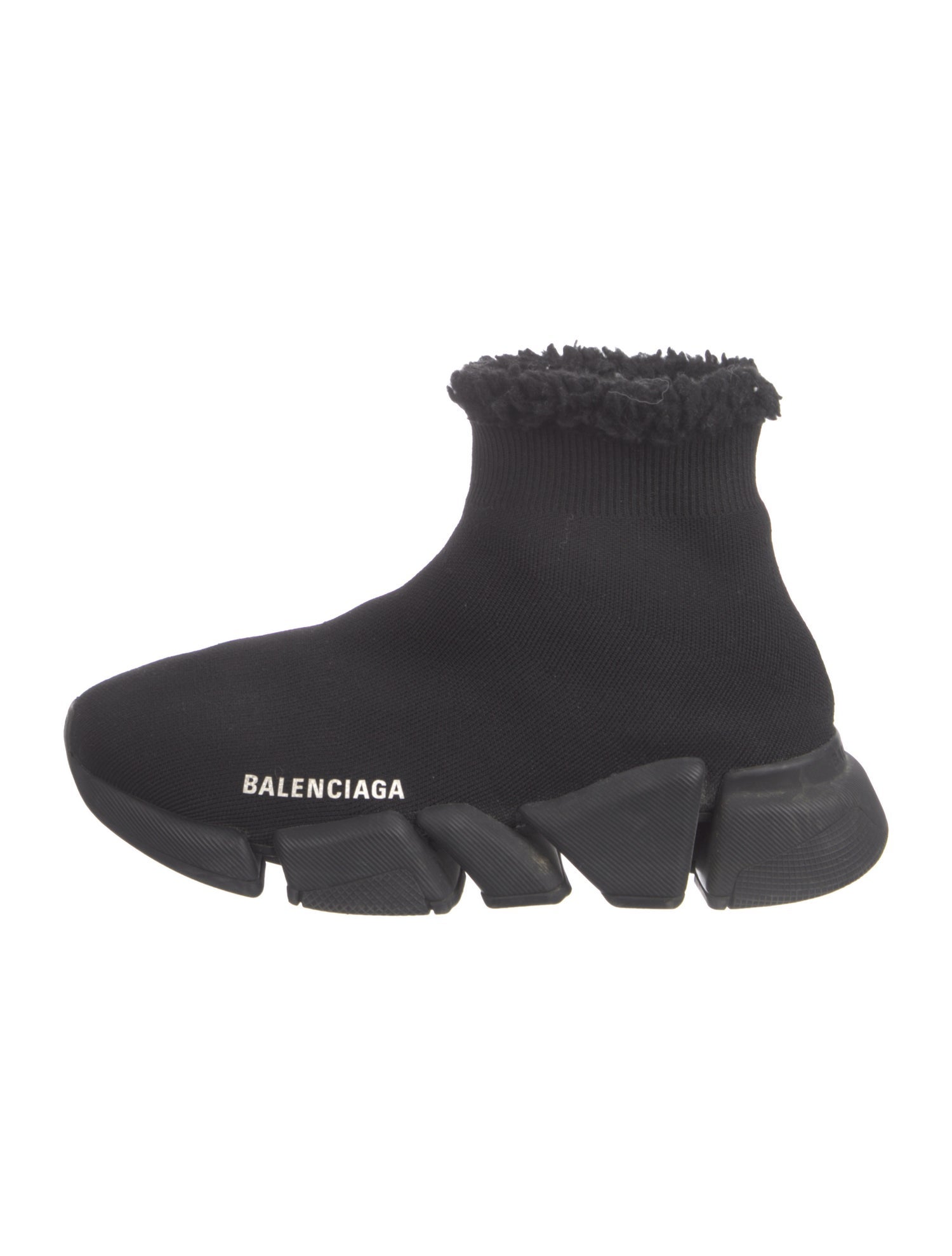 Balenciaga Speed Trainer 2.0 ' Faux Fur' Sock Sneakers