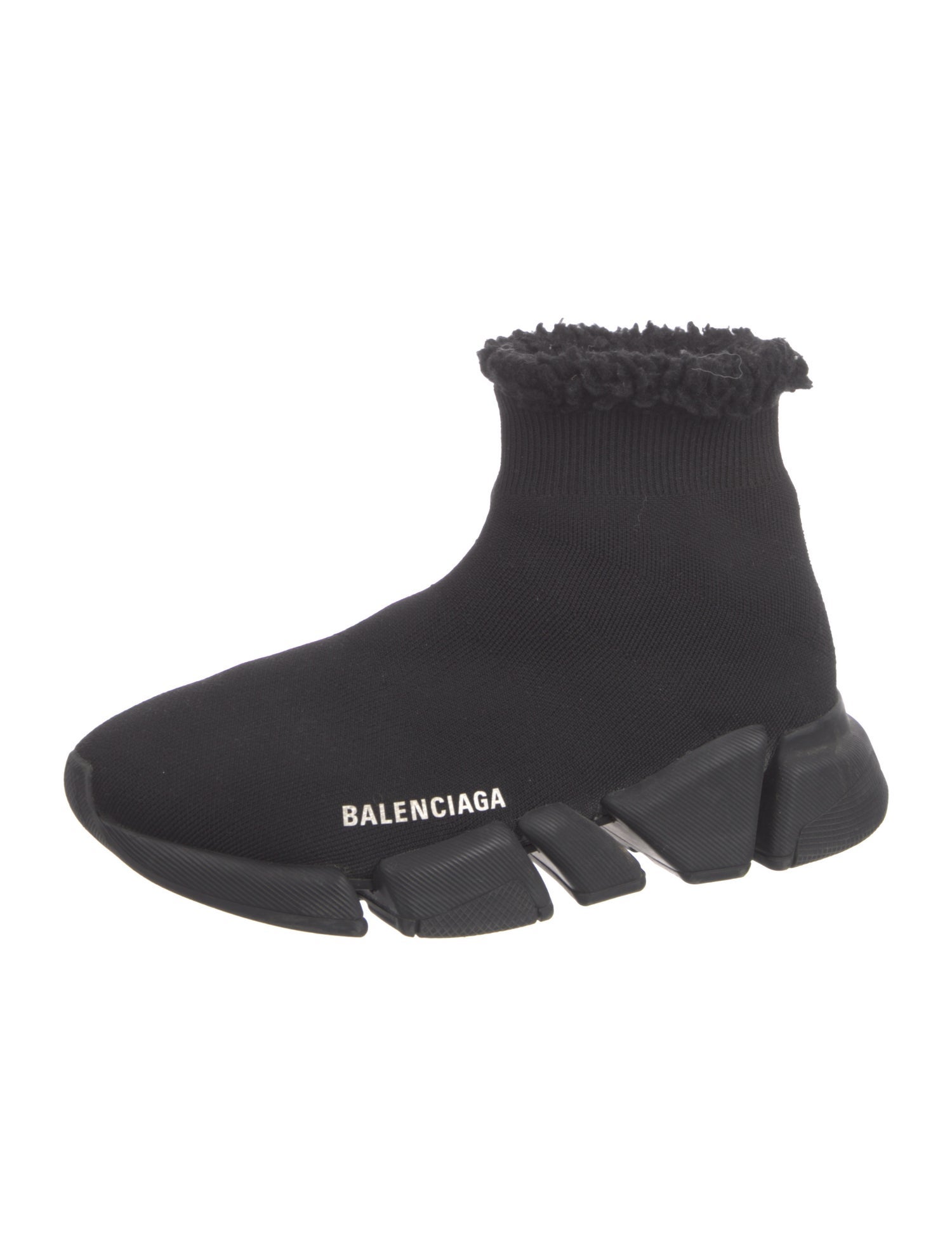 Balenciaga Speed Trainer 2.0 ' Faux Fur' Sock Sneakers