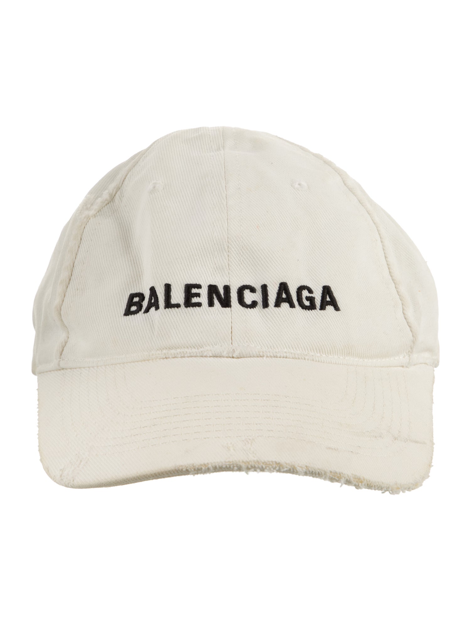 Balenciaga Cotton Embroidered Baseball Cap w/ Adjustable Velcro Strap