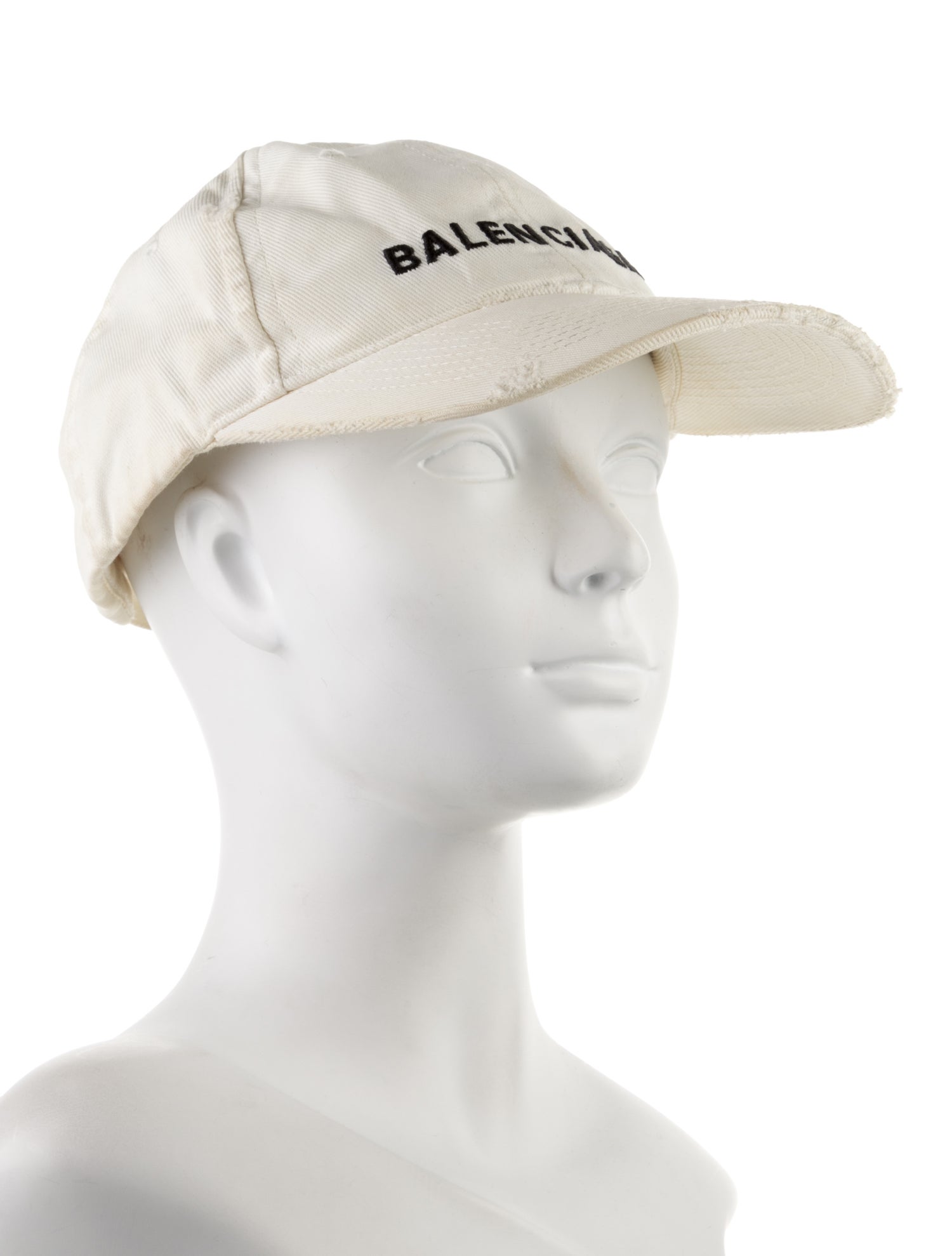 Balenciaga Cotton Embroidered Baseball Cap w/ Adjustable Velcro Strap