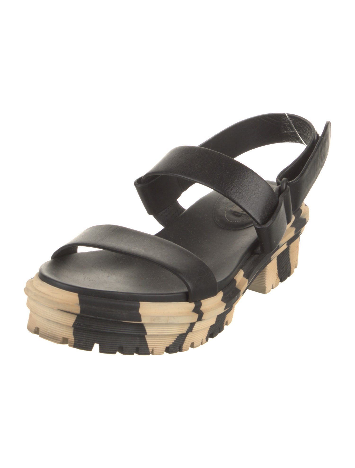 Balenciaga Leather Slingback Sandals