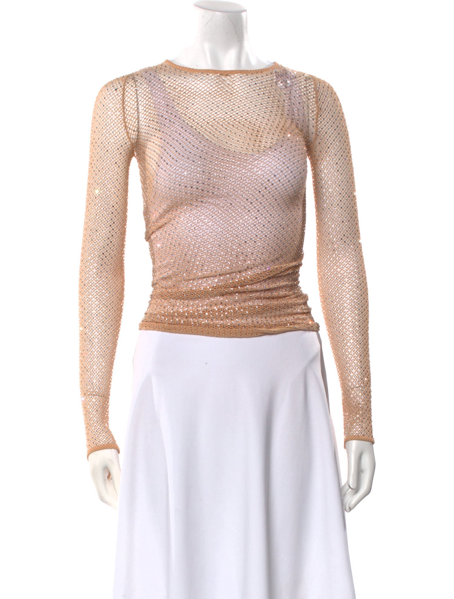 Balenciaga 2023 Bateau Neckline Crop Top