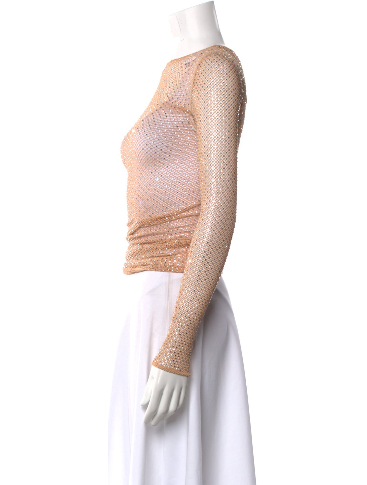 Balenciaga 2023 Bateau Neckline Crop Top