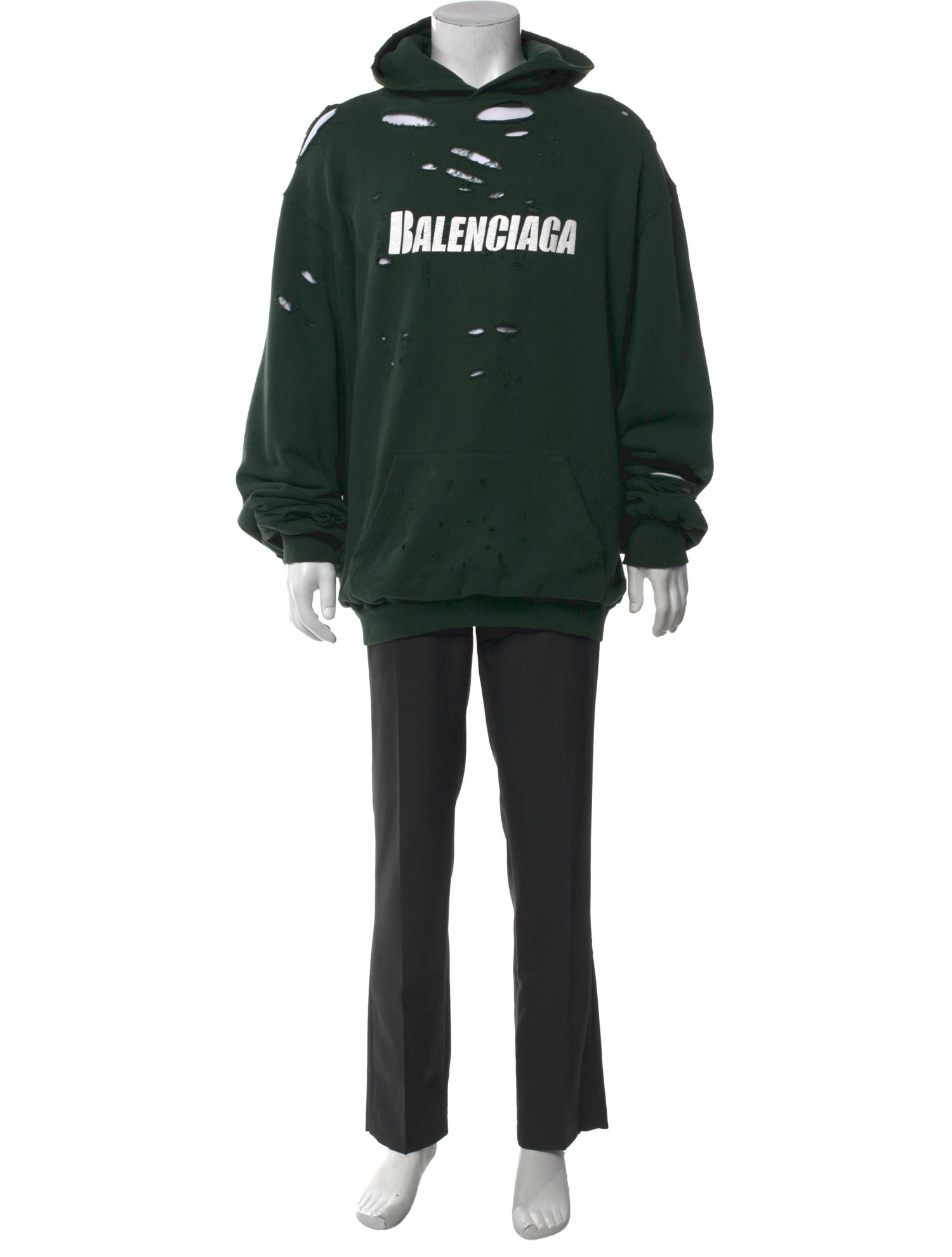 Balenciaga 2021 Stencil Logo Hoodie