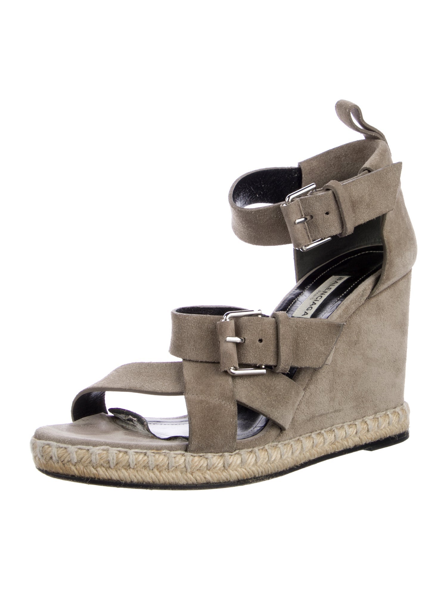 Balenciaga Suede Printed Espadrilles