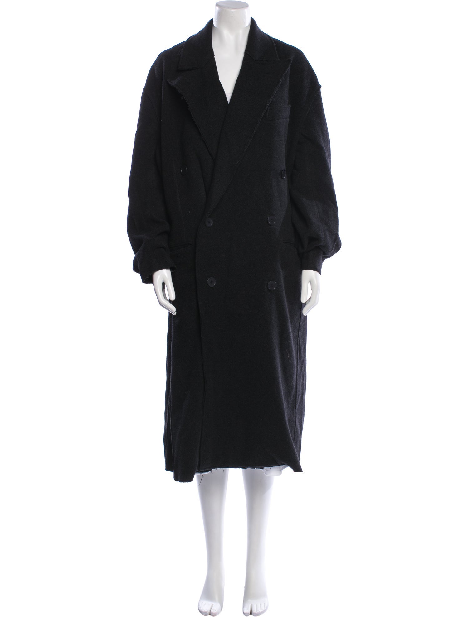 Balenciaga 2022-2023 Wool Faux Fur Coat