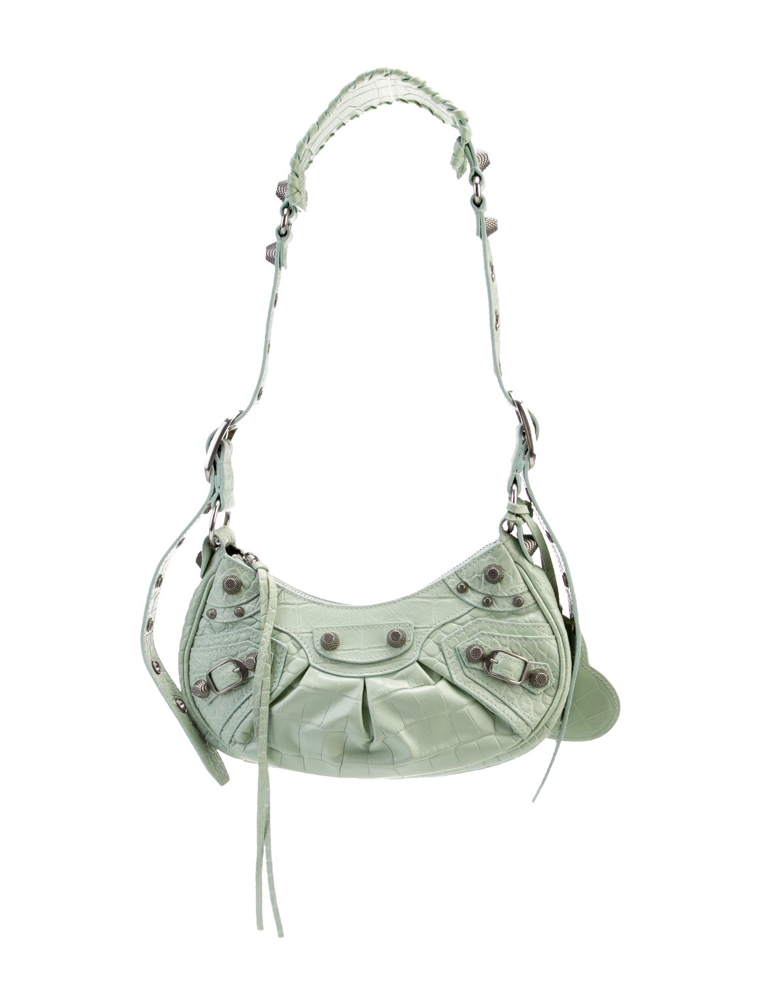 Balenciaga Leather Le Cargole Shoulder Bag XS 2022