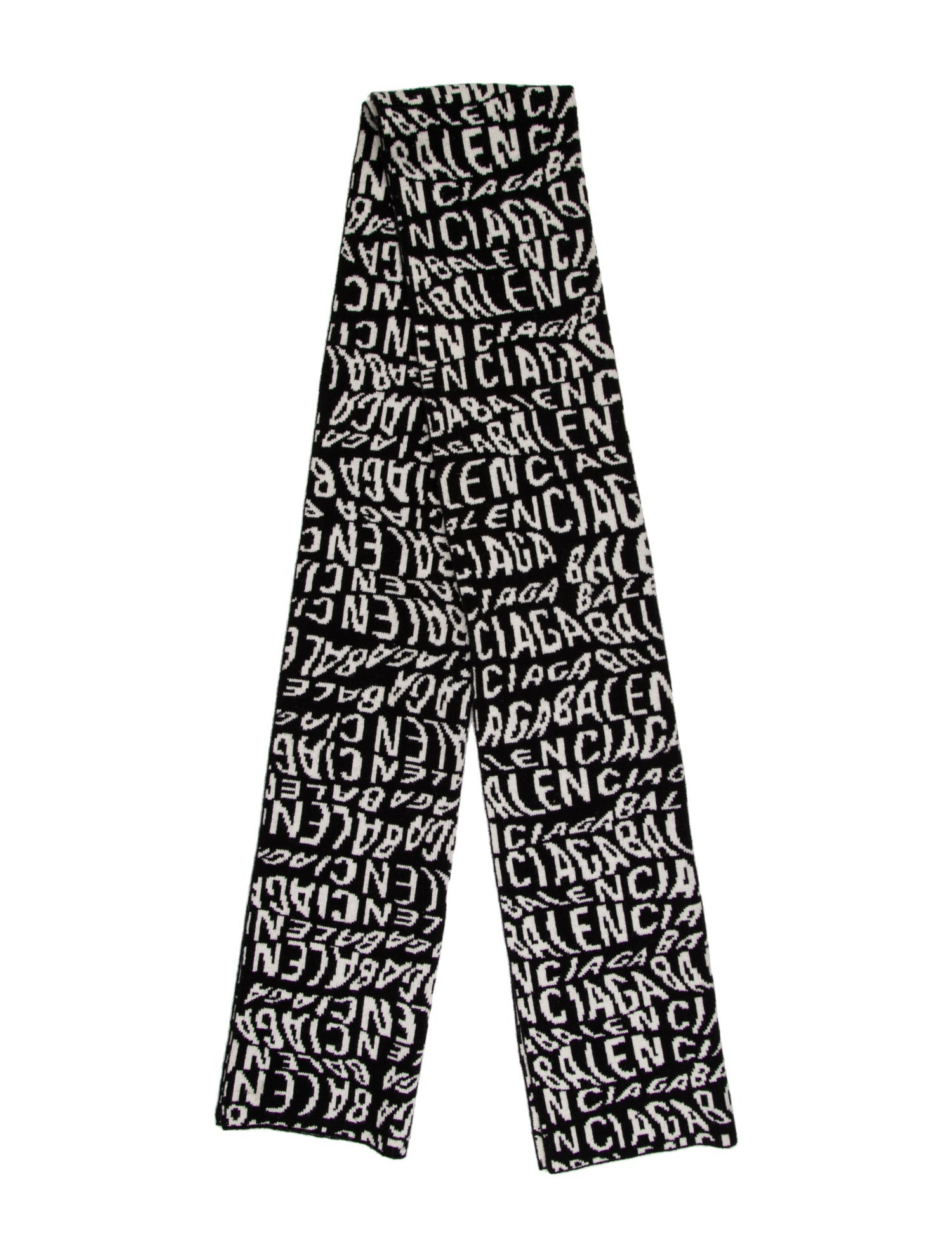 Balenciaga Wool Printed Scarf