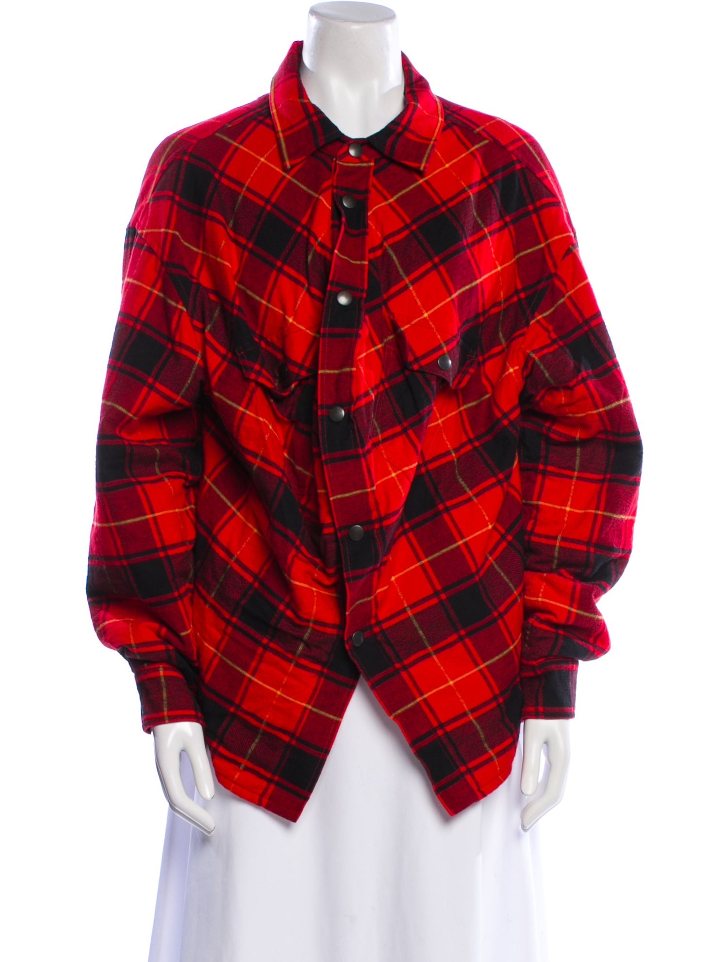 Balenciaga 2019 Plaid Print Jacket