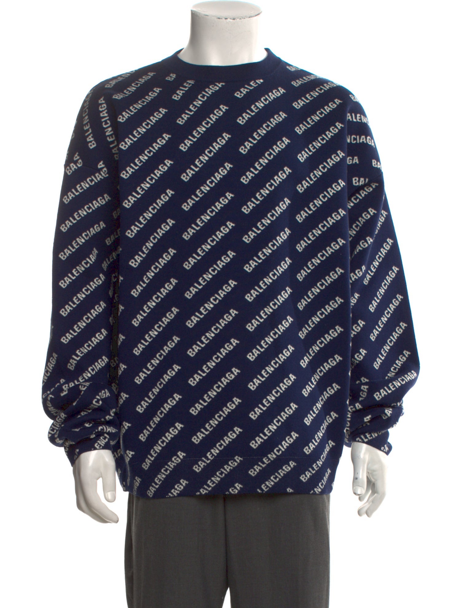 Balenciaga Printed Crew Neck Pullover w/ Tags