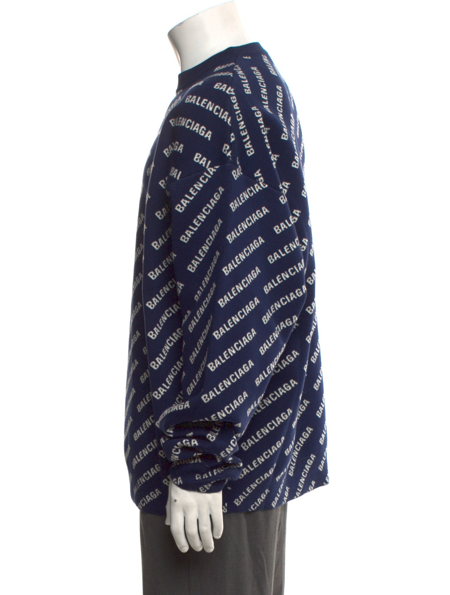 Balenciaga Printed Crew Neck Pullover w/ Tags