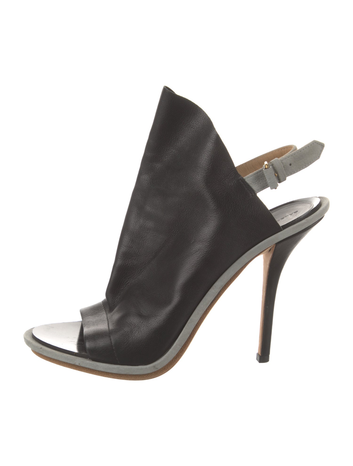 Balenciaga Leather Slingback Sandals