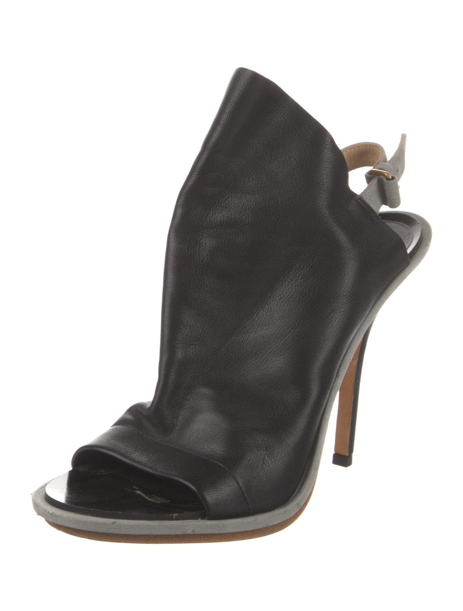 Balenciaga Leather Slingback Sandals