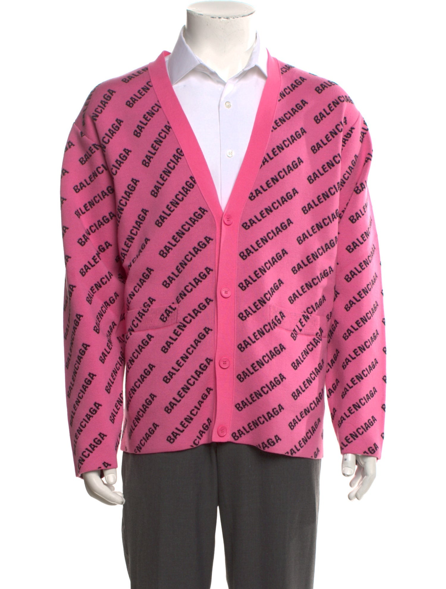 Balenciaga 2022 Printed Cardigan w/ Tags