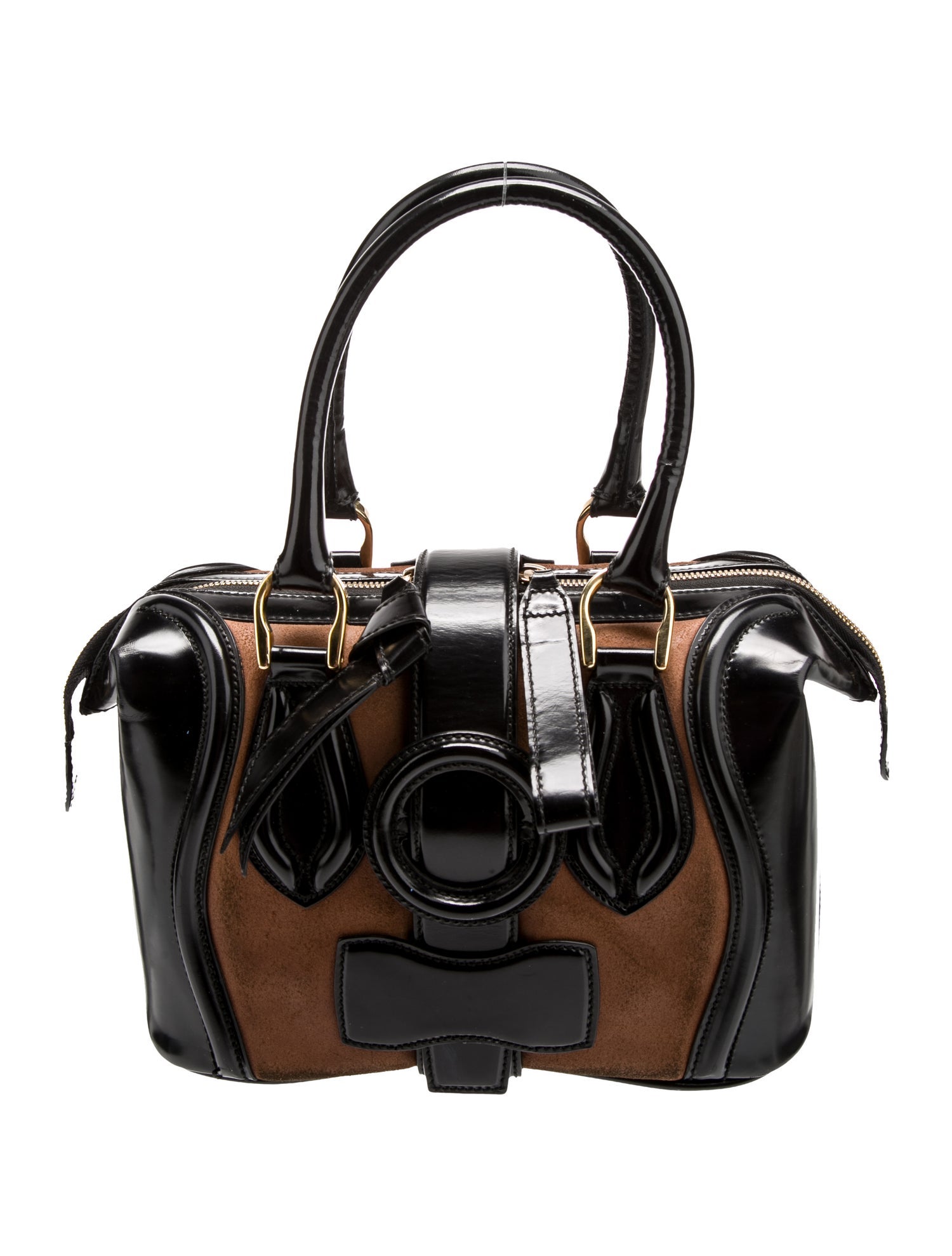 Balenciaga Patent Leather Top Handle Bag