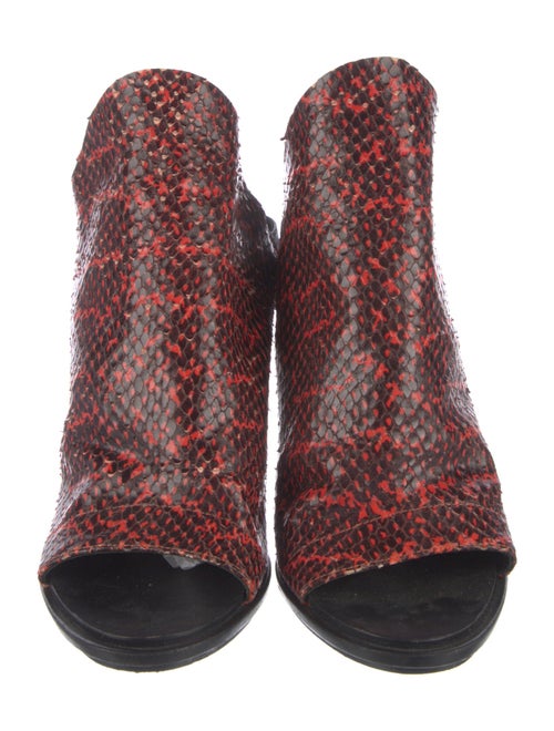 Balenciaga Snakeskin Animal Print Slingback Sandals