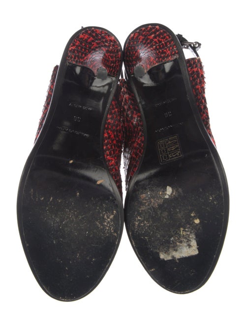 Balenciaga Snakeskin Animal Print Slingback Sandals
