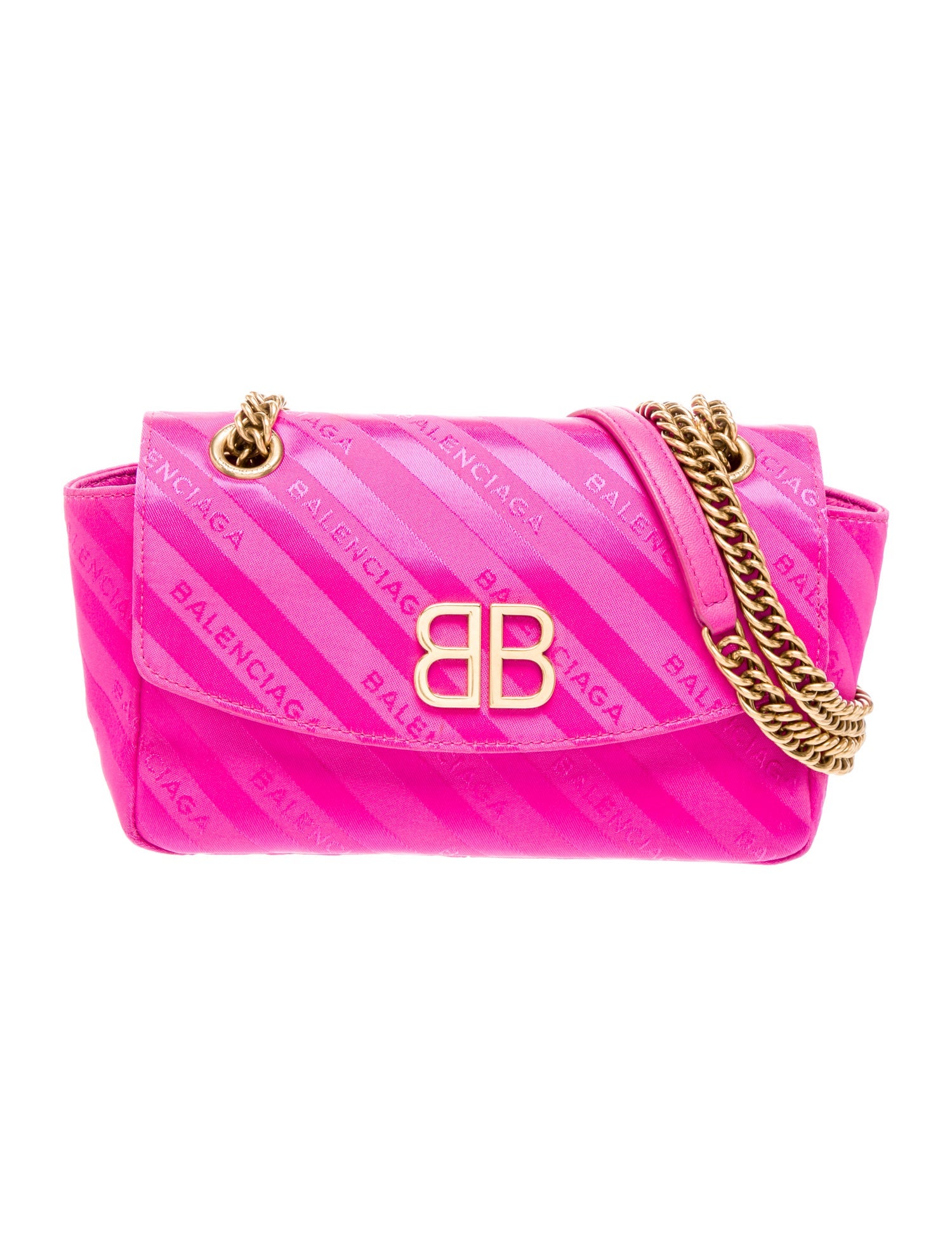 Balenciaga Satin Shoulder Bag BB