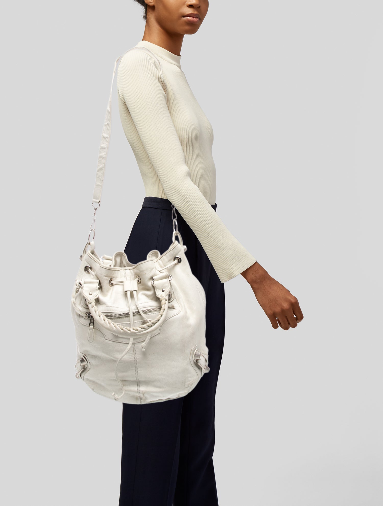 Balenciaga Leather Top Handle Bag