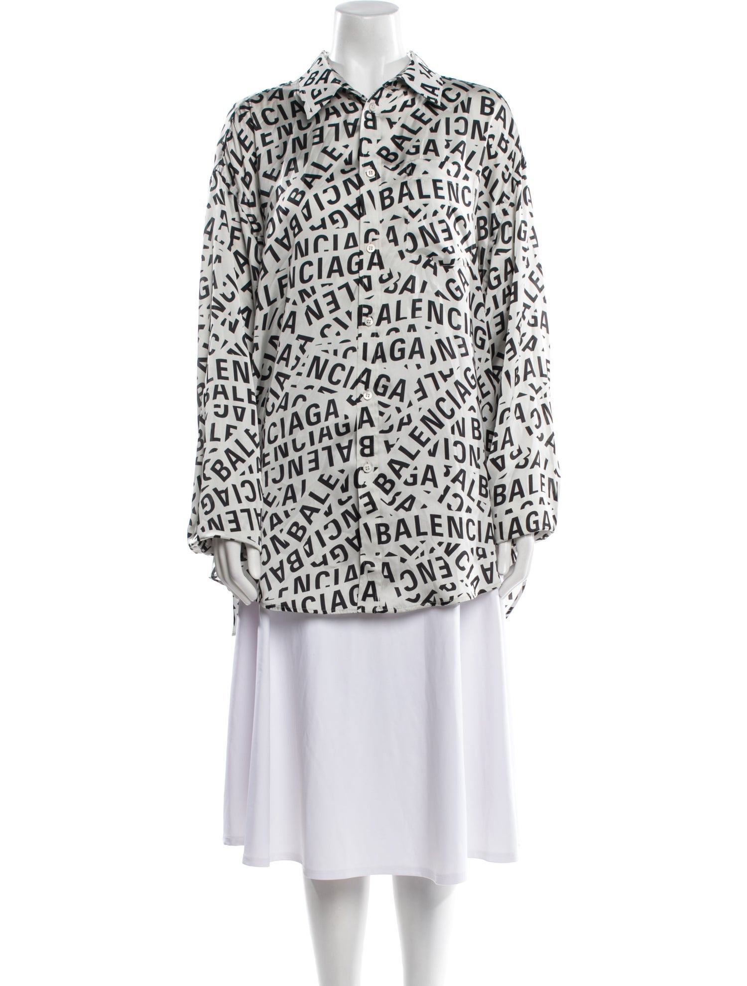 Balenciaga 2022 Printed Tunic