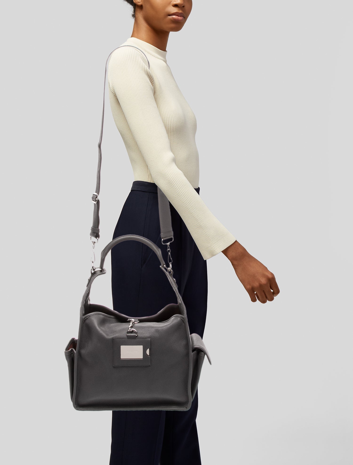 Balenciaga Leather Motocross City Metallic Edge