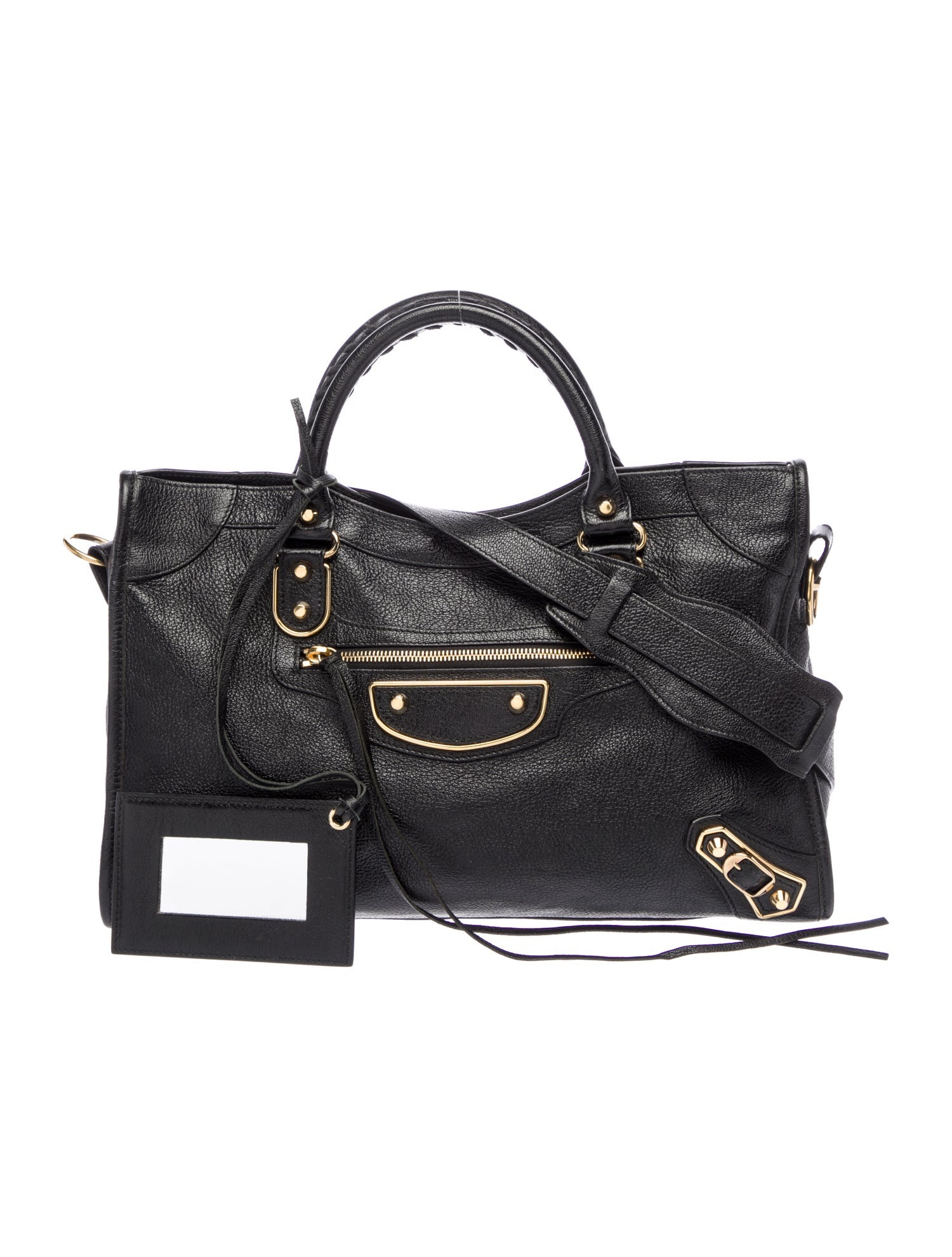 Balenciaga Leather Motocross City Metallic Edge