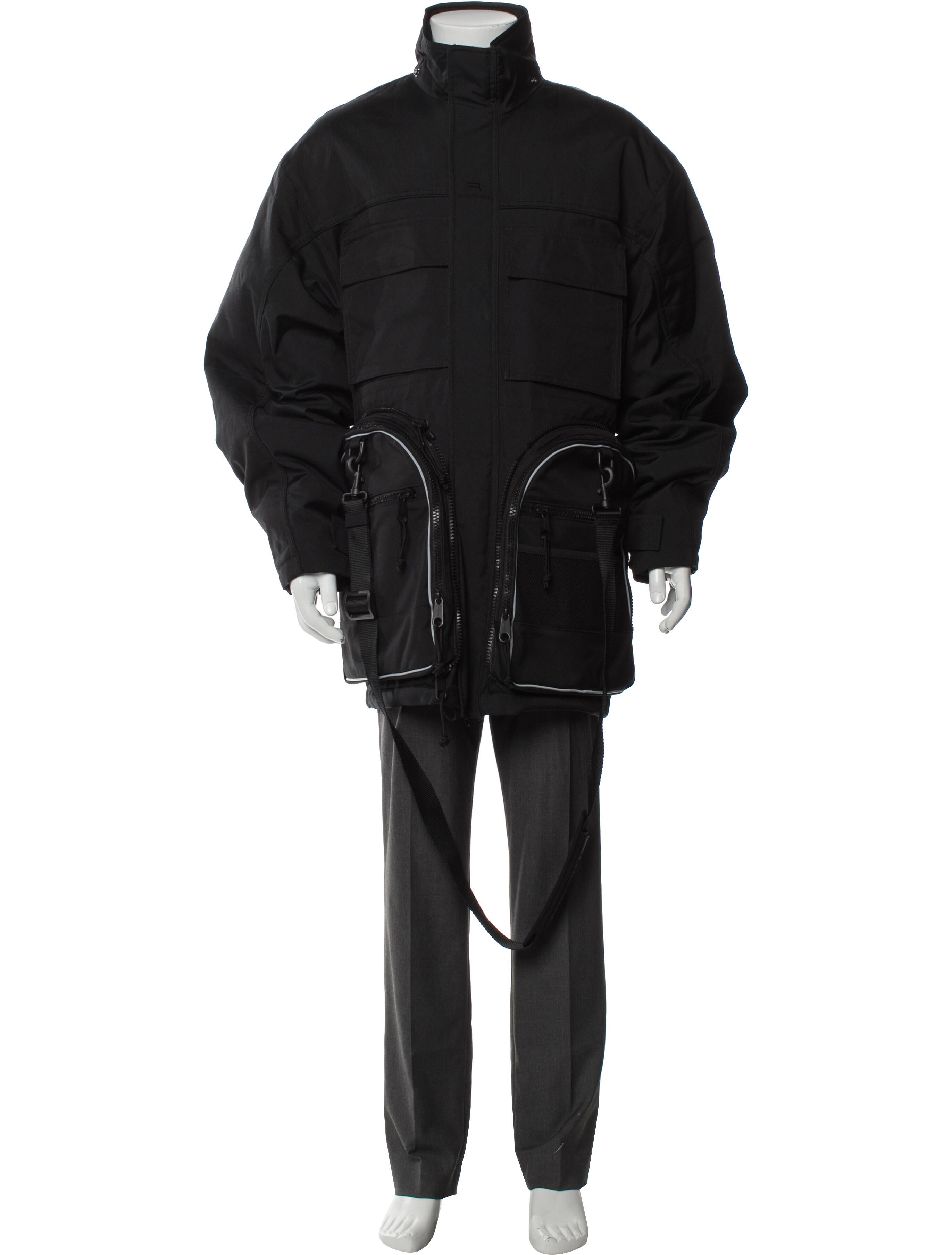 Balenciaga 2021 Convertible Canvas Gym Bag Puffer Coat w/ Tags