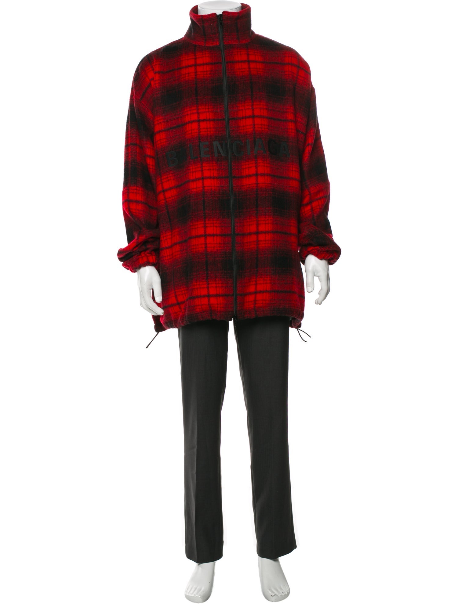 Balenciaga 2019 Signature Logo Overcoat