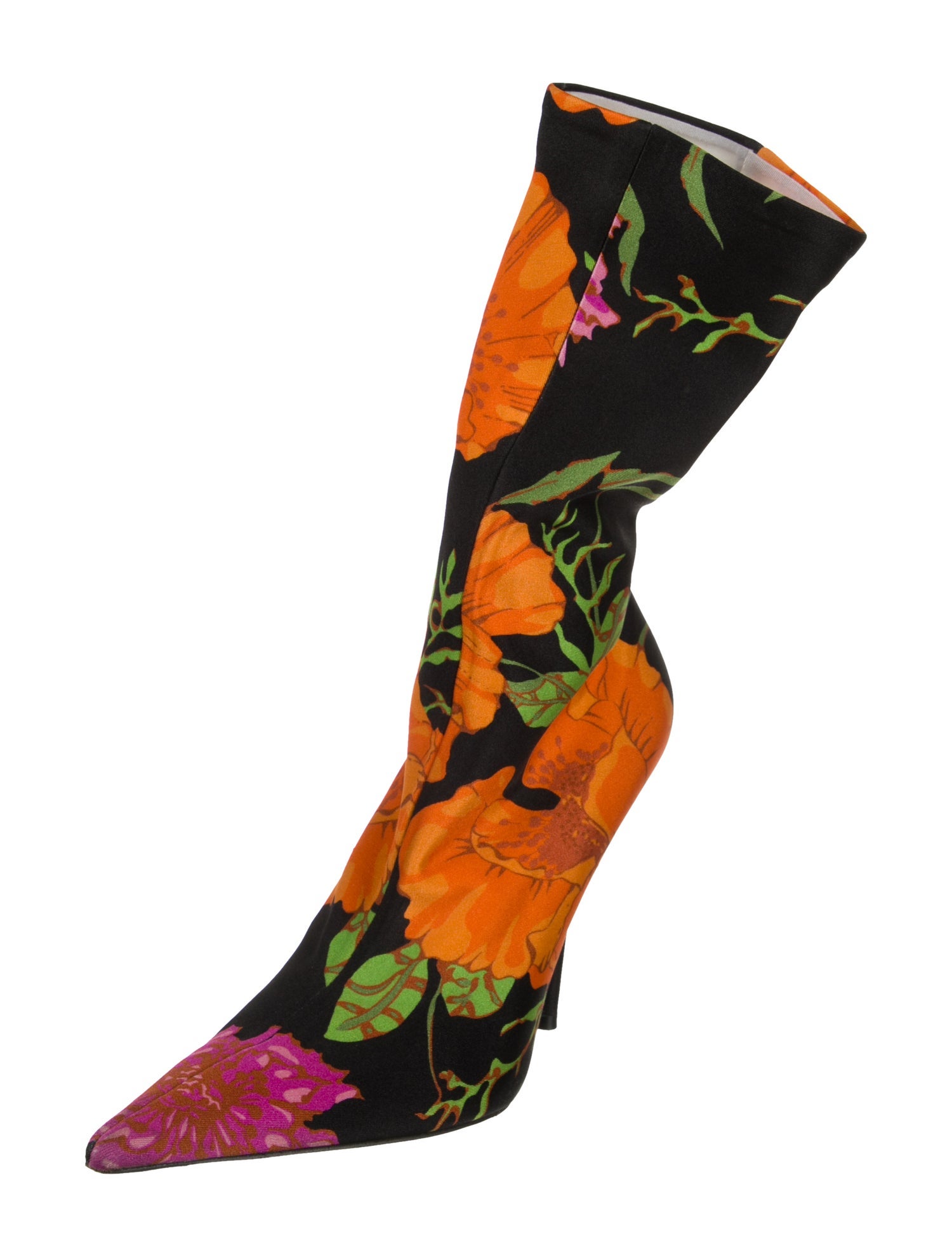 Balenciaga Floral Print Sock Boots