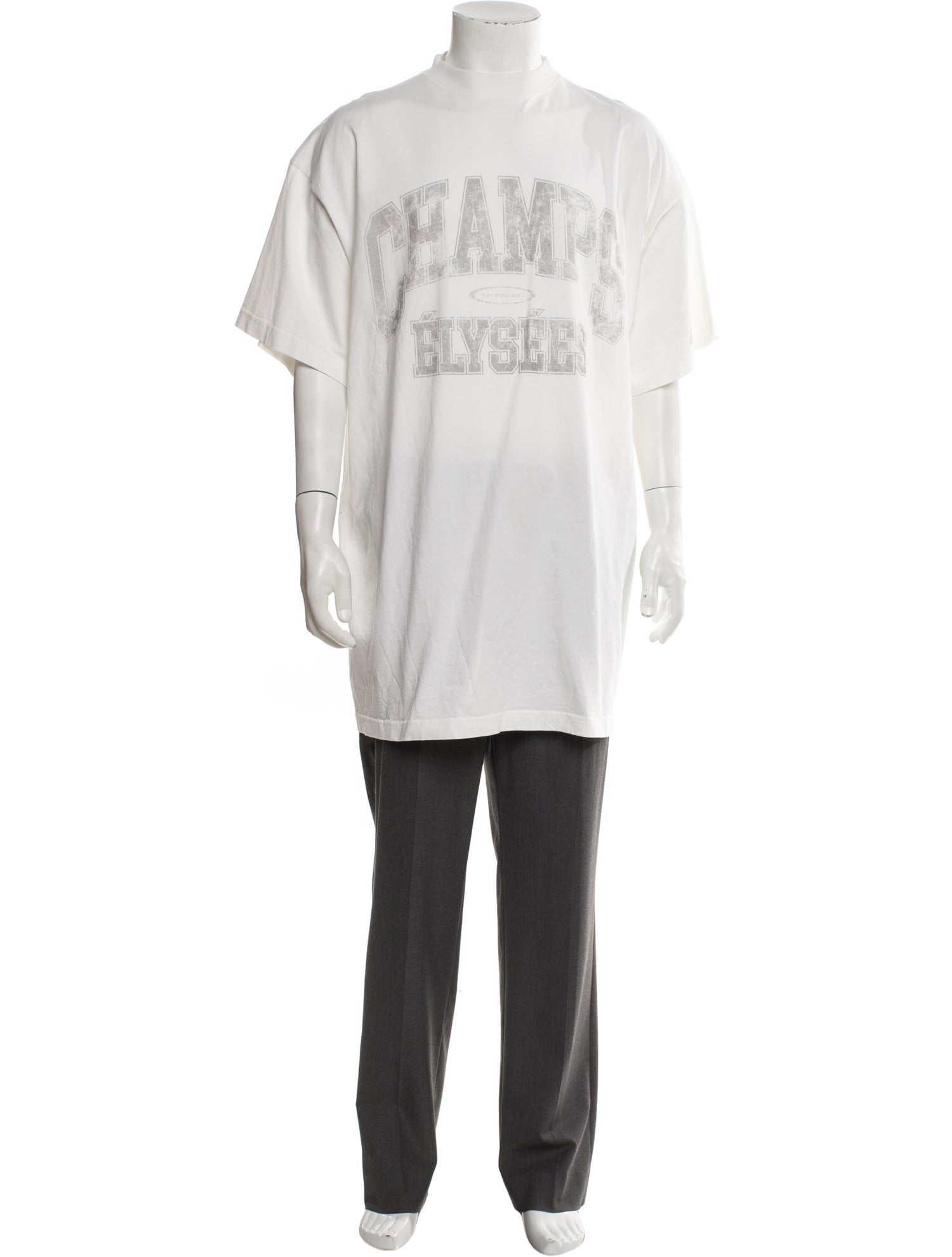 Balenciaga Graphic Print Crew Neck T-Shirt