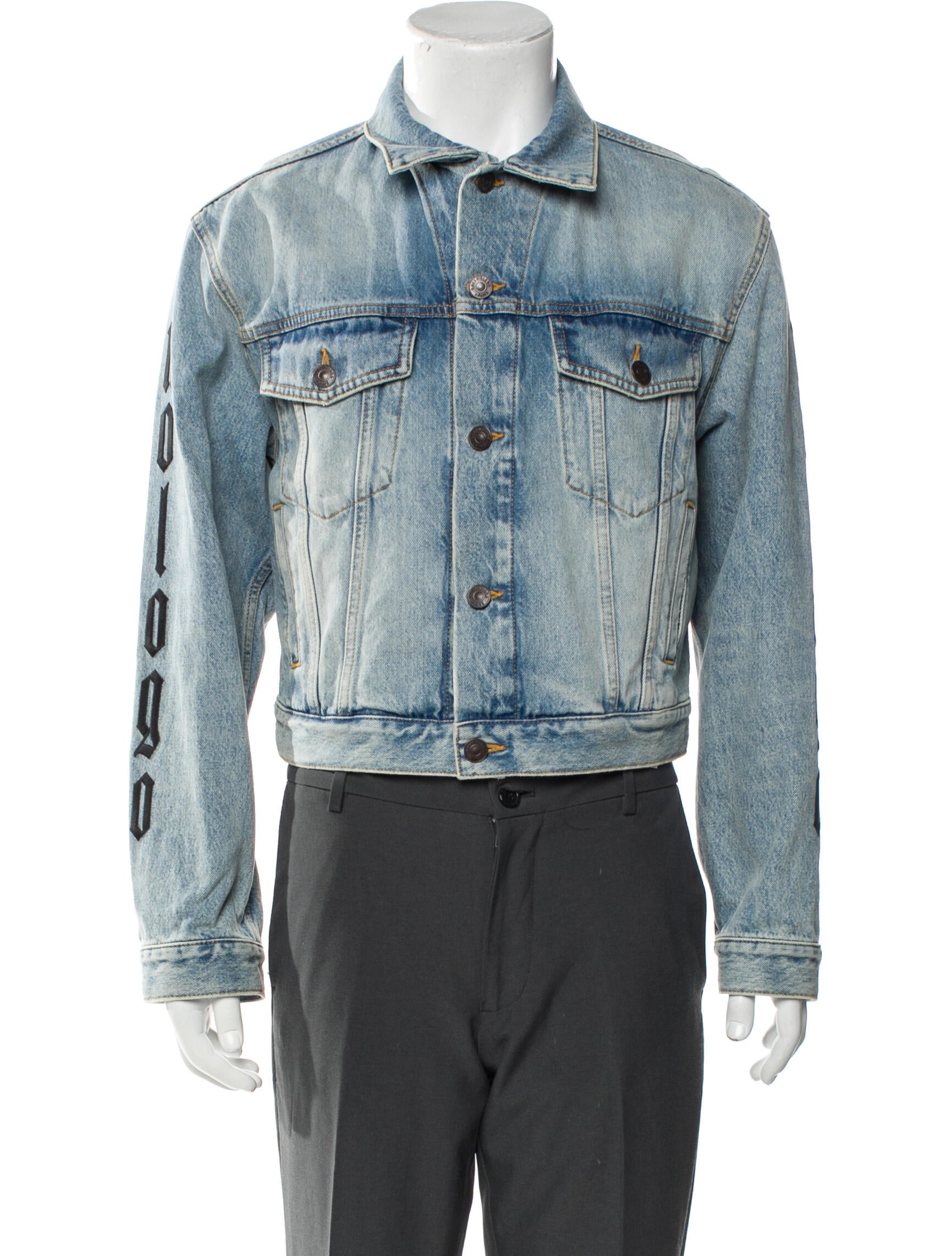 Balenciaga 2024 No Logo Denim Jacket